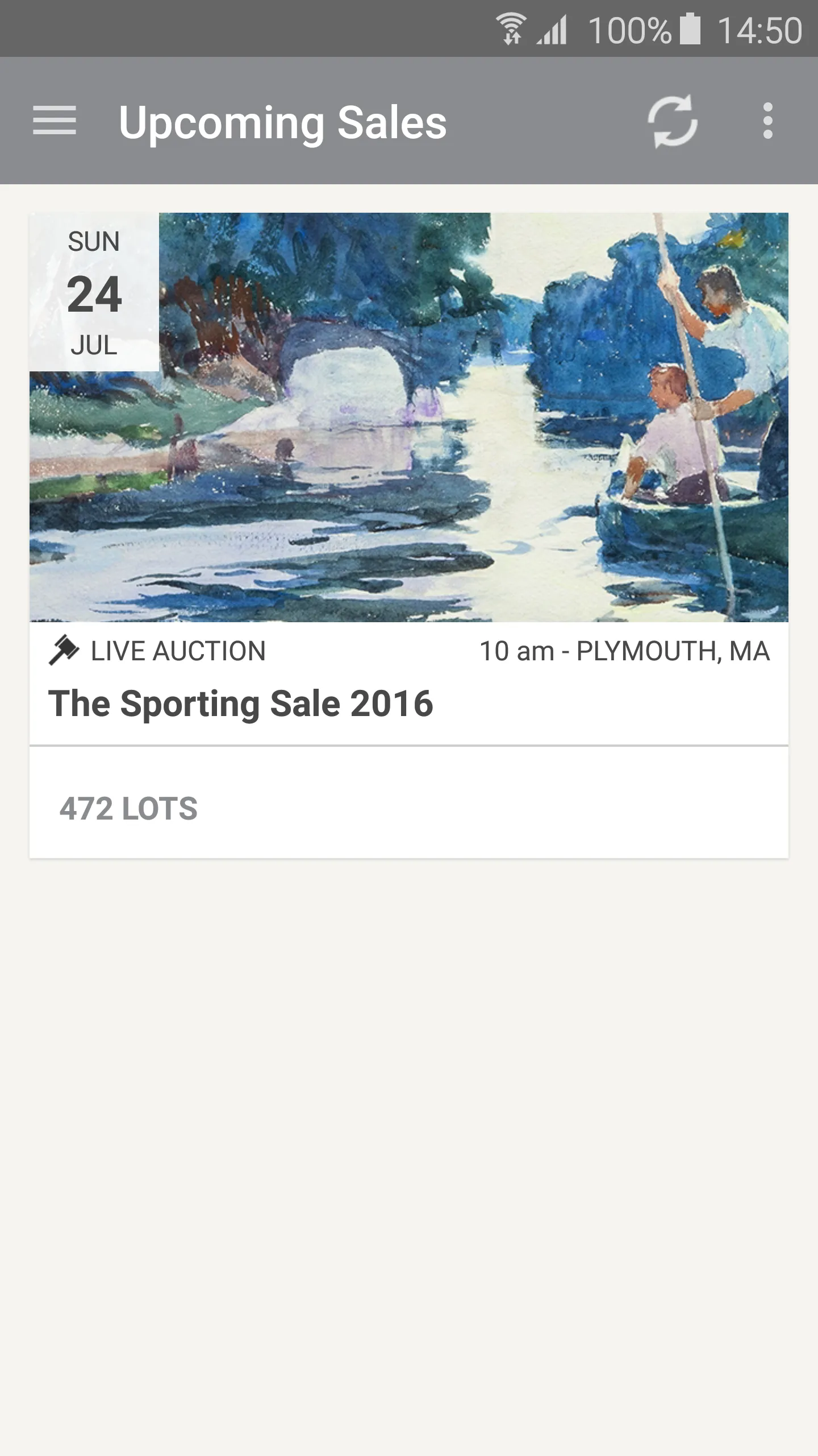 Copley Fine Art Auctions | Indus Appstore | Screenshot