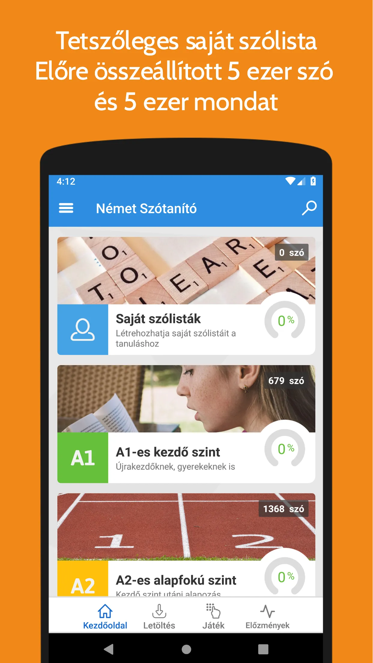 Wordzie Német Szótanító | Indus Appstore | Screenshot