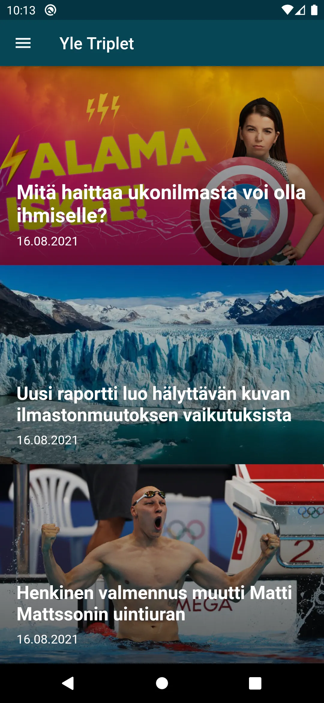 Yle Triplet | Indus Appstore | Screenshot