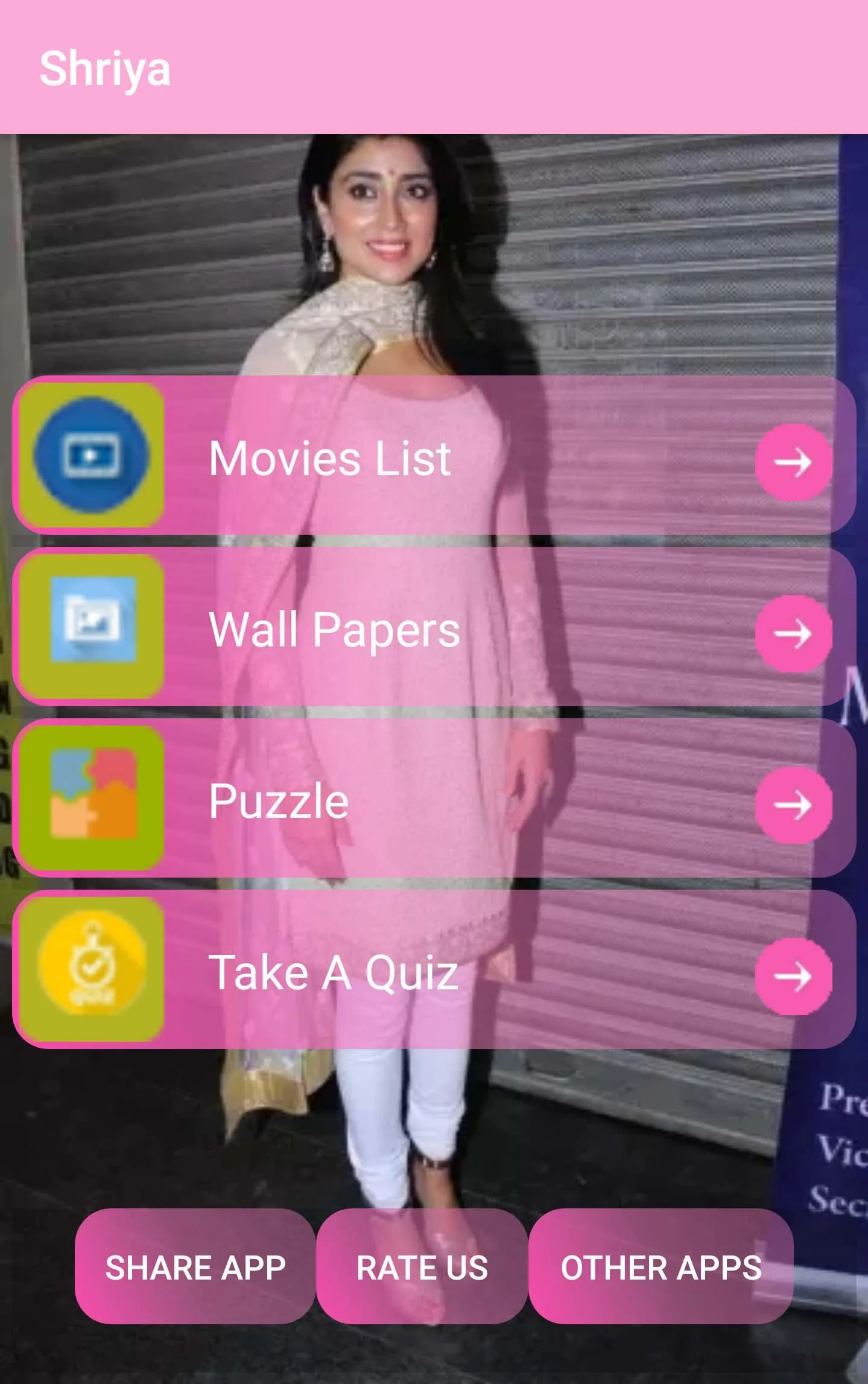 Shriya wallpapers-puzzle,quiz | Indus Appstore | Screenshot