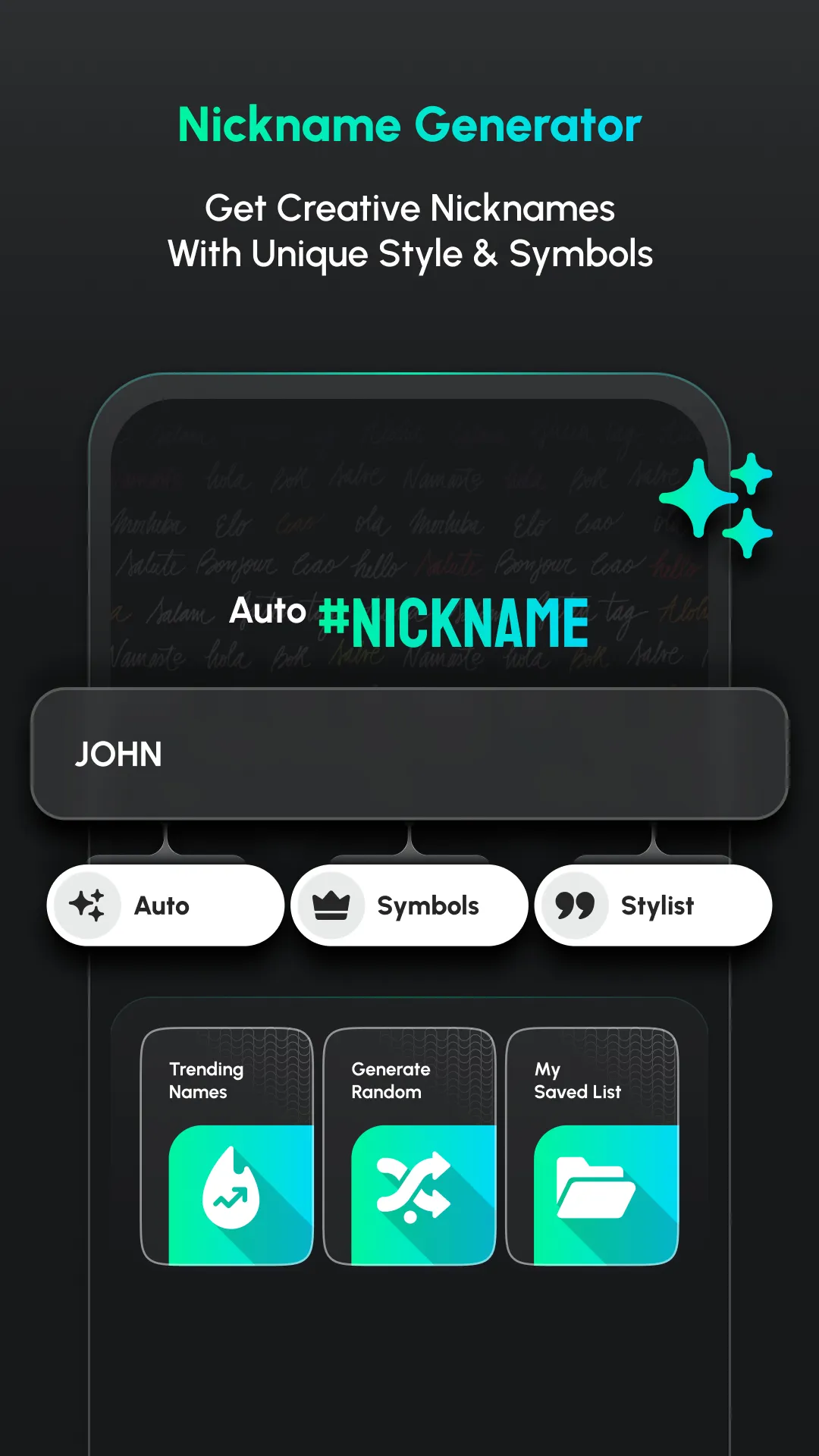 Auto Nickname Name Font Styles | Indus Appstore | Screenshot