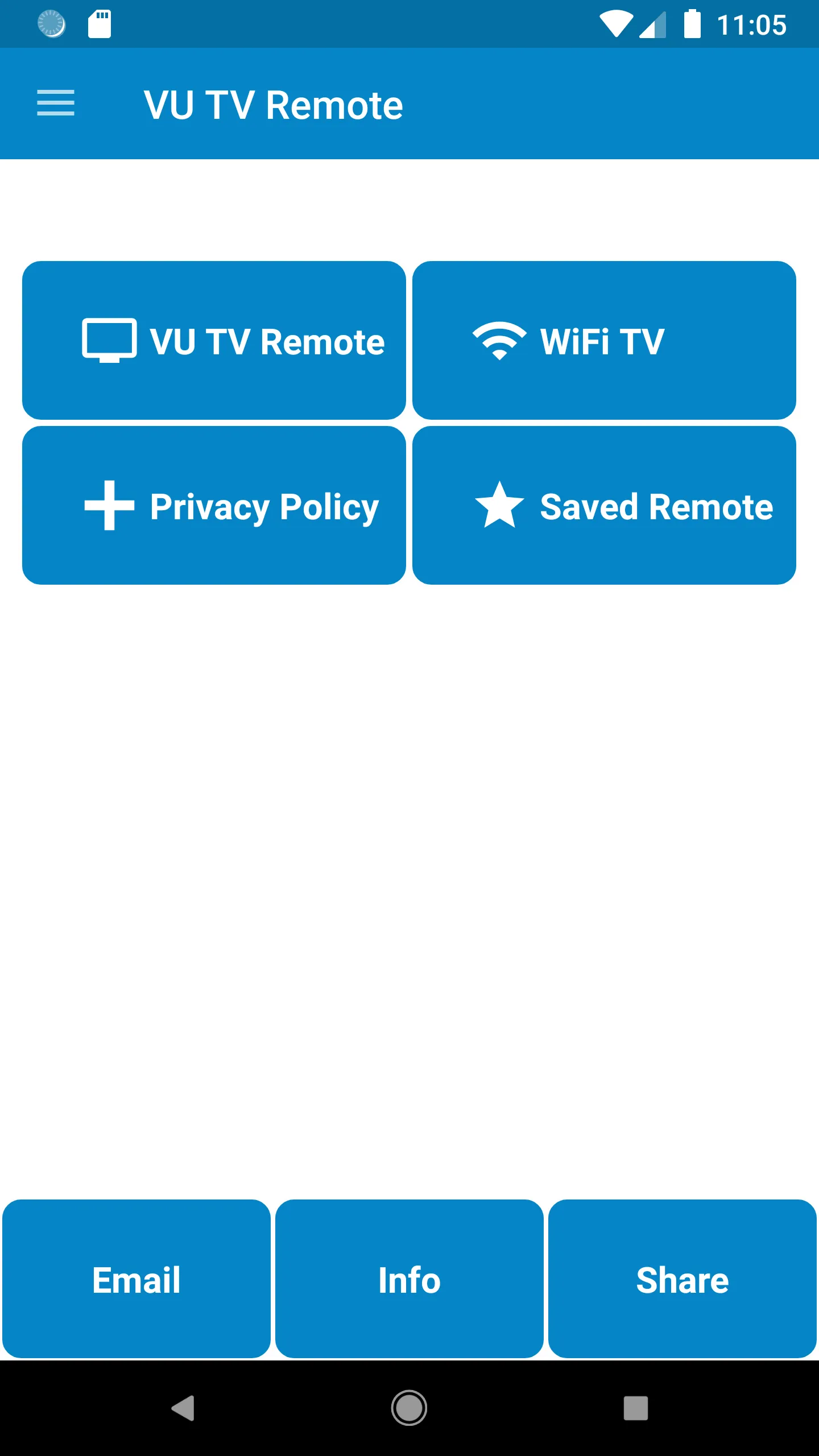 VU TV Remote Control | Indus Appstore | Screenshot