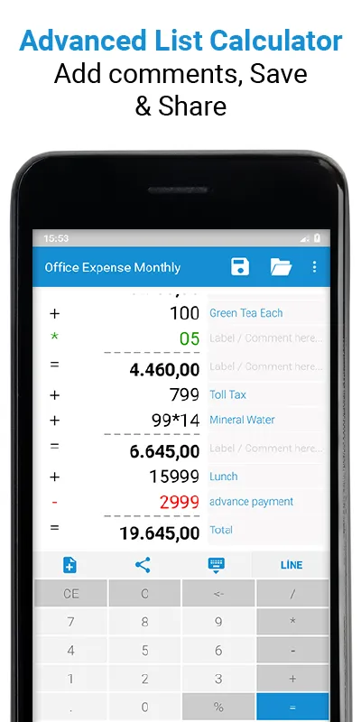 Adding Machine With Tape Calc | Indus Appstore | Screenshot