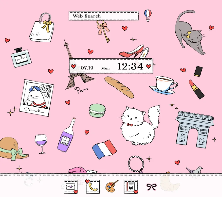 Paris Cat Theme +HOME | Indus Appstore | Screenshot