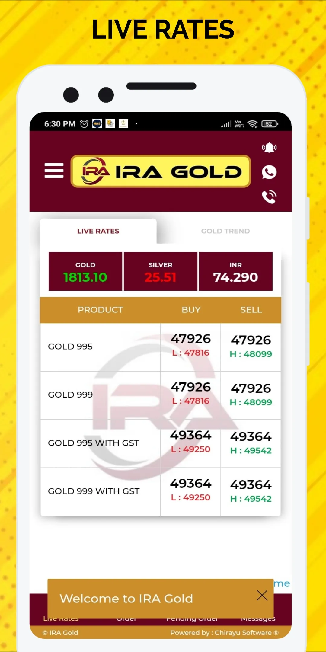 Ira Gold | Indus Appstore | Screenshot