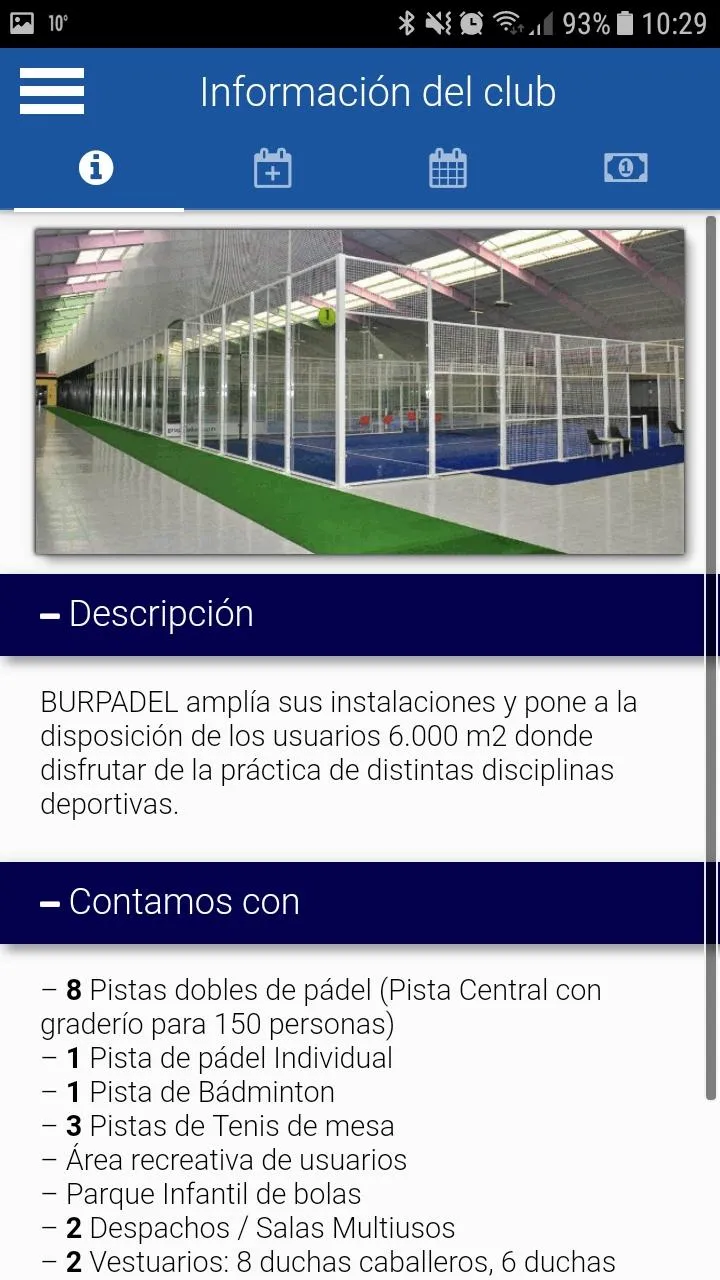 Burpadel Reservas | Indus Appstore | Screenshot