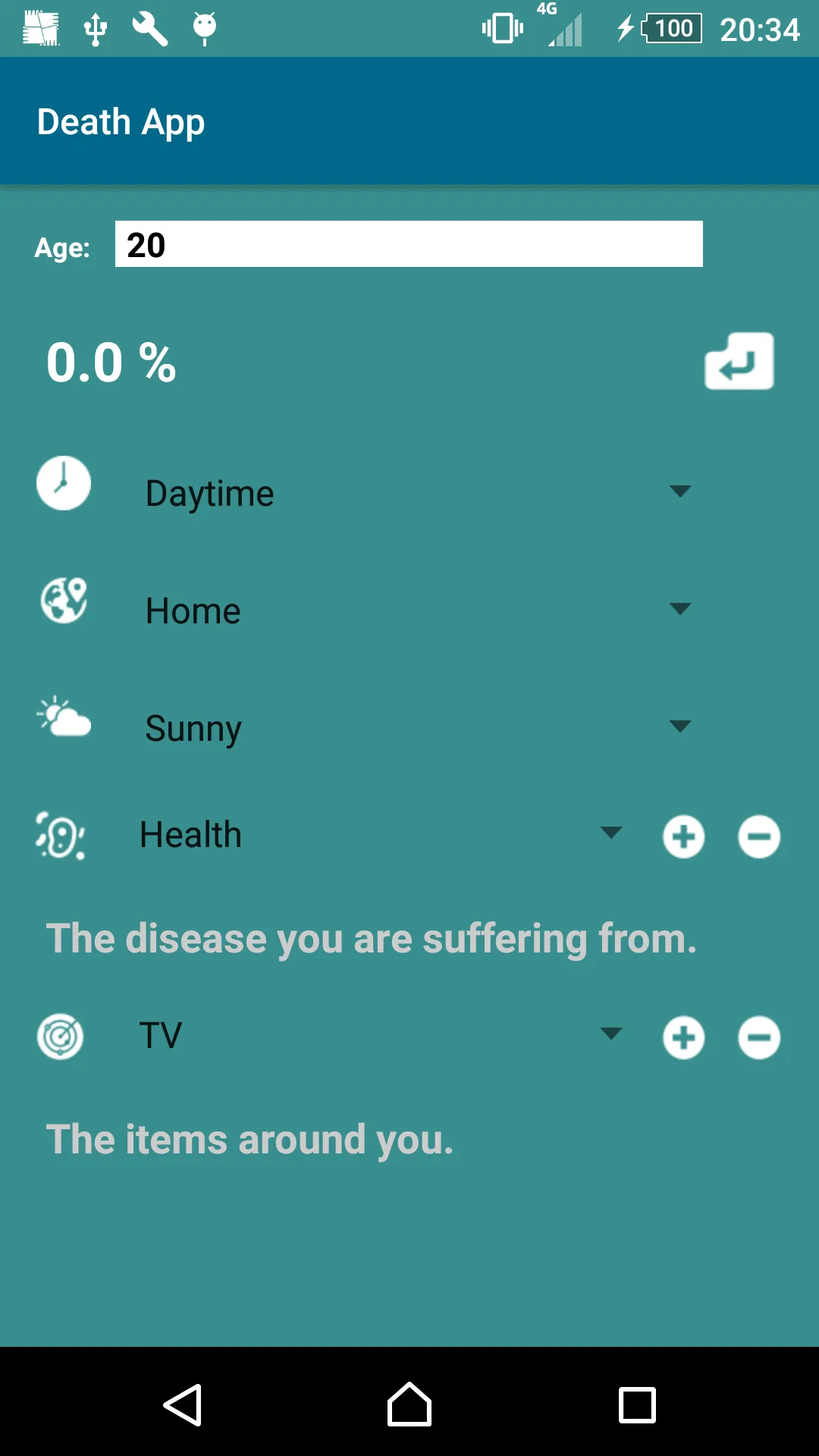 Death Probability Calculator | Indus Appstore | Screenshot