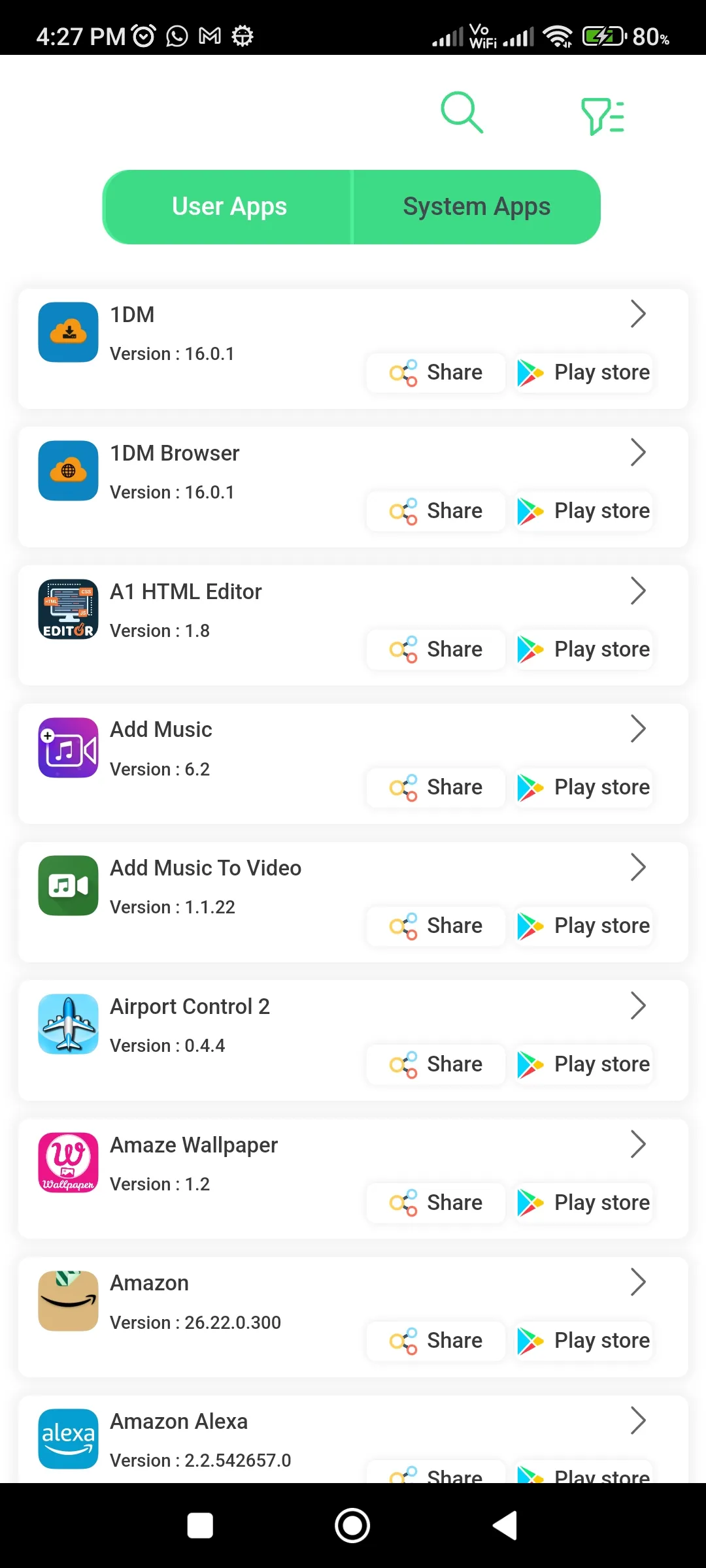 APK extractor | Indus Appstore | Screenshot