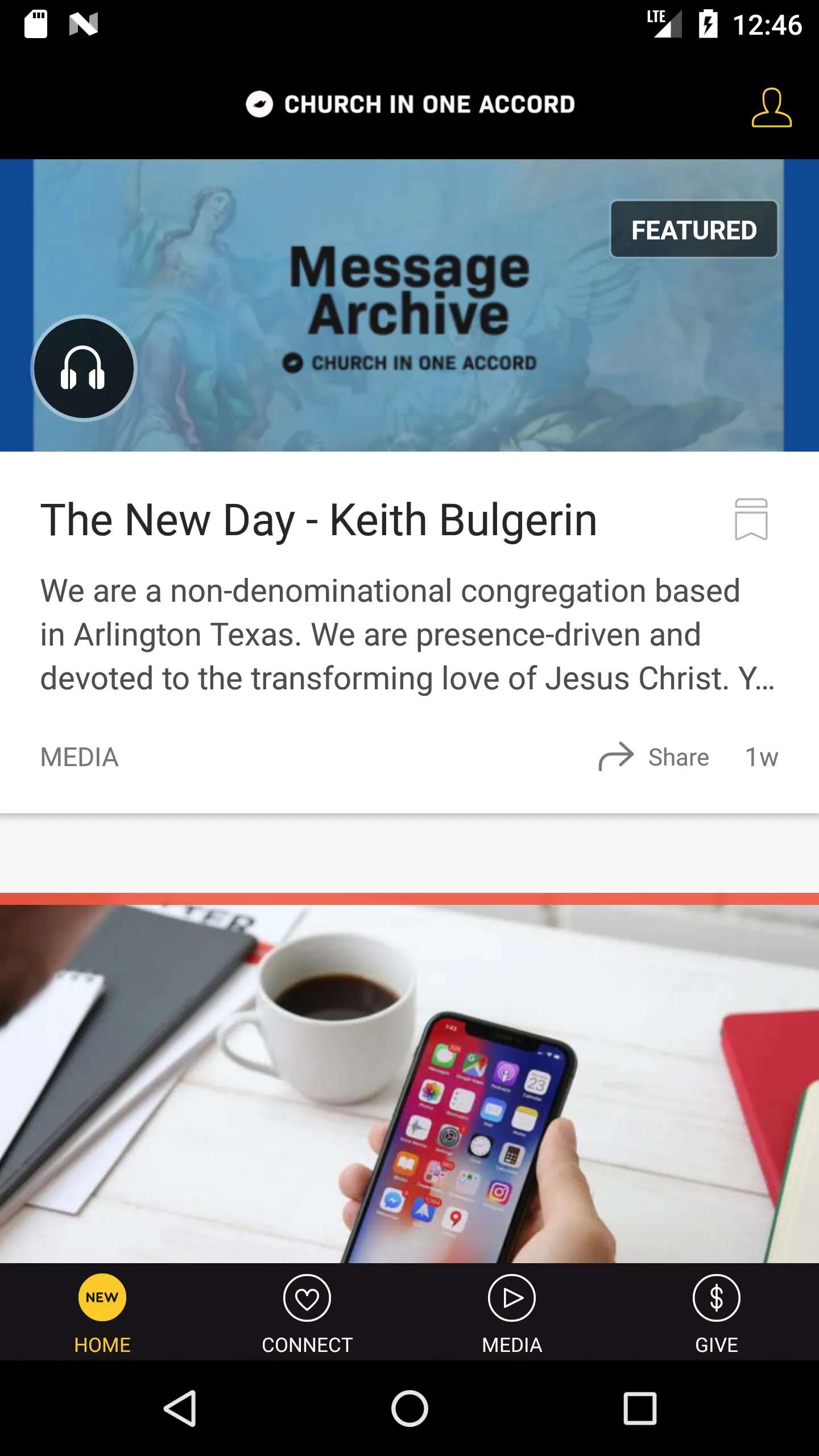 Church in One Accord | Indus Appstore | Screenshot