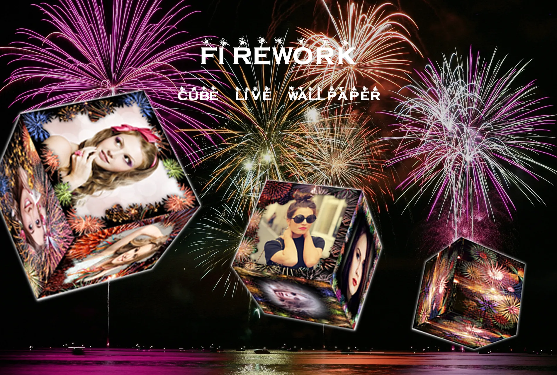 3D Firework Cube Wallpaper | Indus Appstore | Screenshot