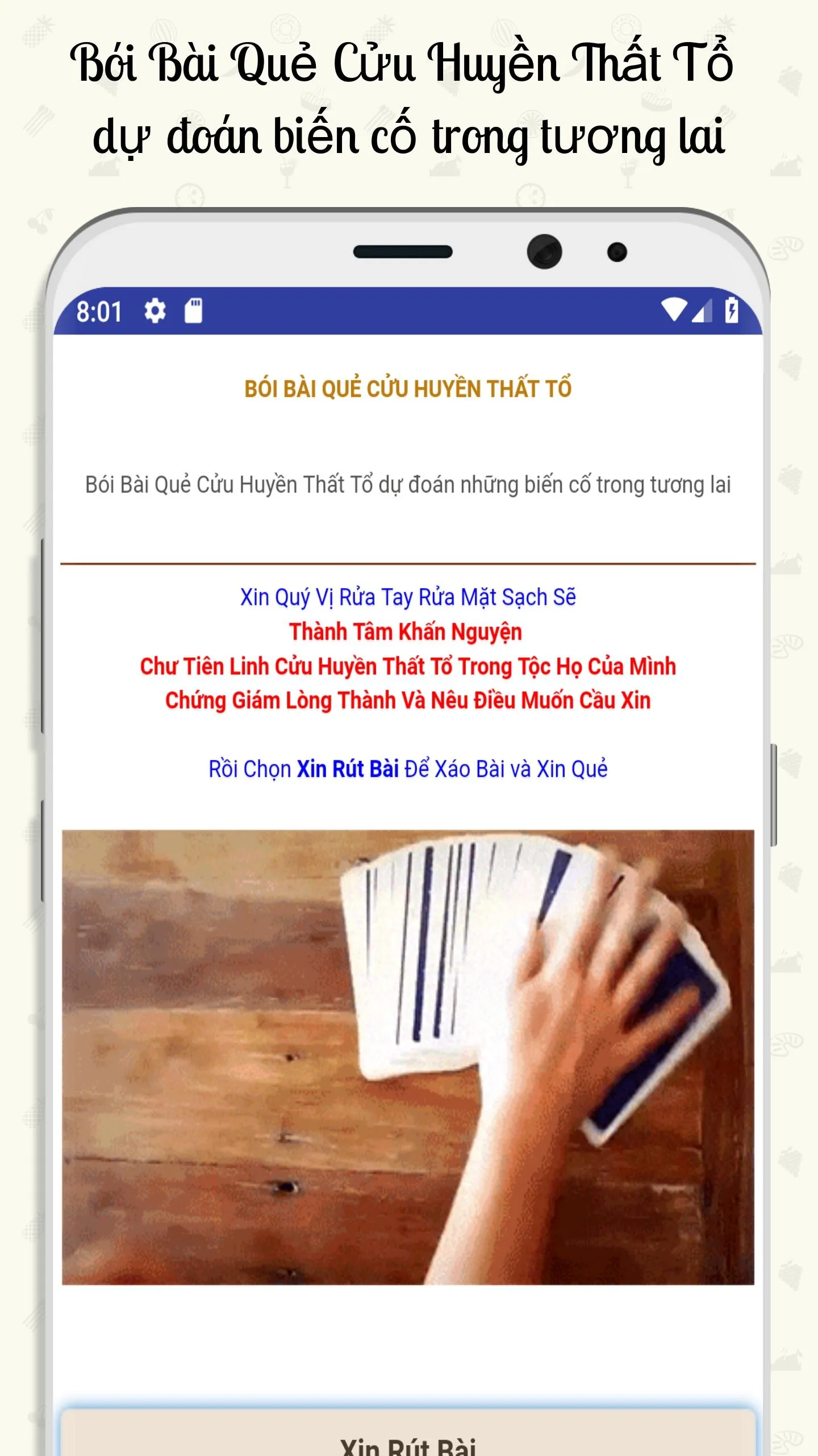 Bói Bài Quẻ Cửu Huyền Thất Tổ | Indus Appstore | Screenshot