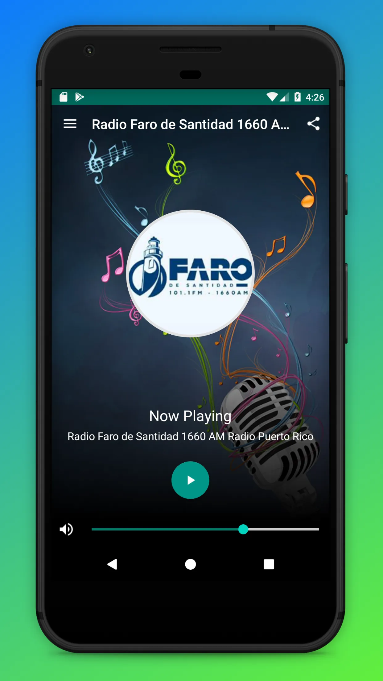 Radio Faro de Santidad 1660 AM | Indus Appstore | Screenshot