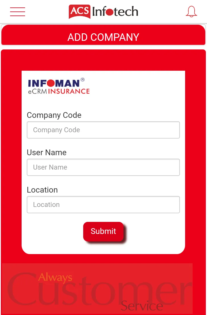 Infoman eCRM Insurance | Indus Appstore | Screenshot