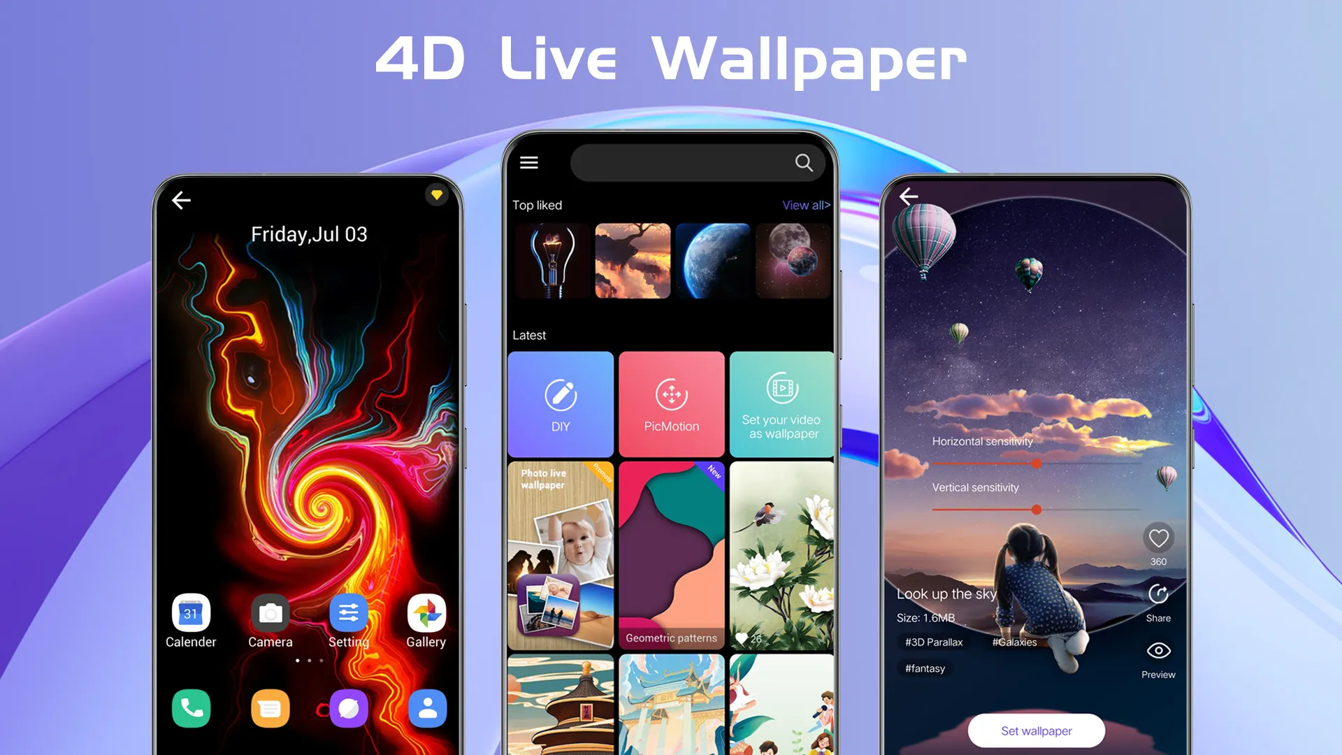 X Live Wallpaper - HD 3D/4D | Indus Appstore | Screenshot