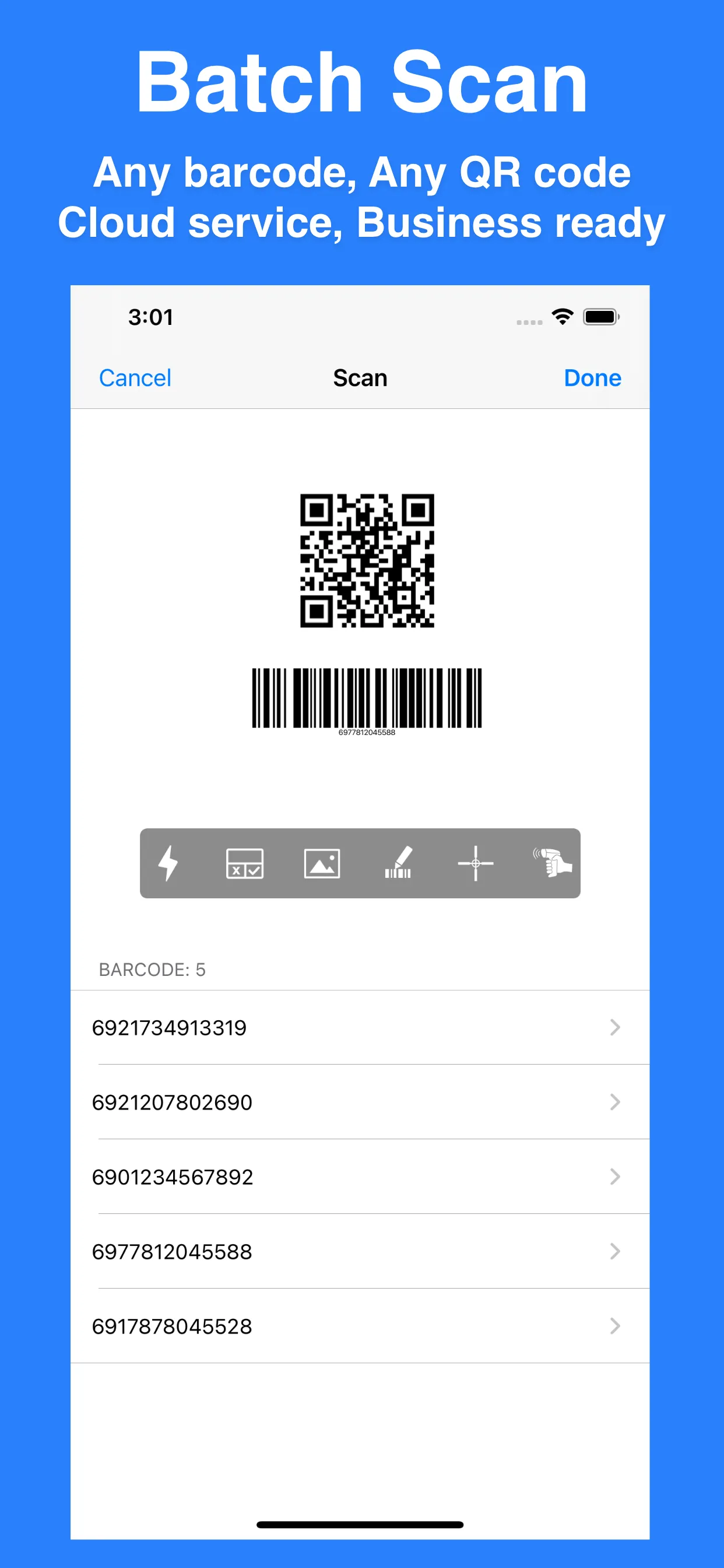 iBarcode - Barcode Scanner & Q | Indus Appstore | Screenshot