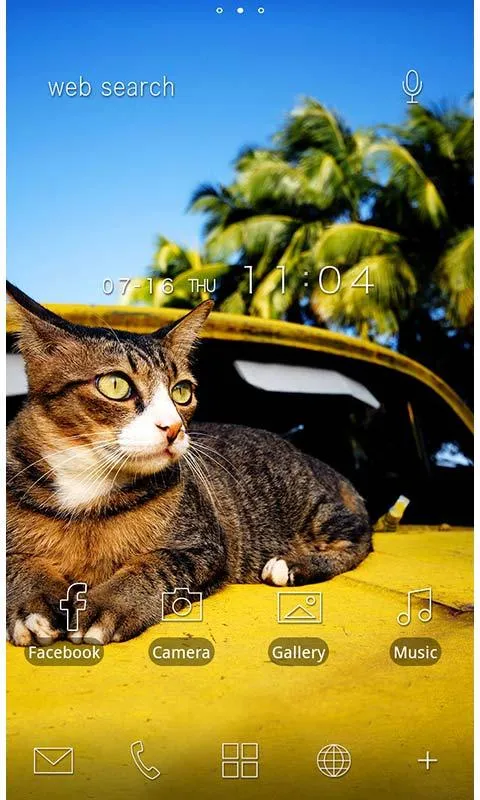 Cute Theme-Cat on a Car- | Indus Appstore | Screenshot