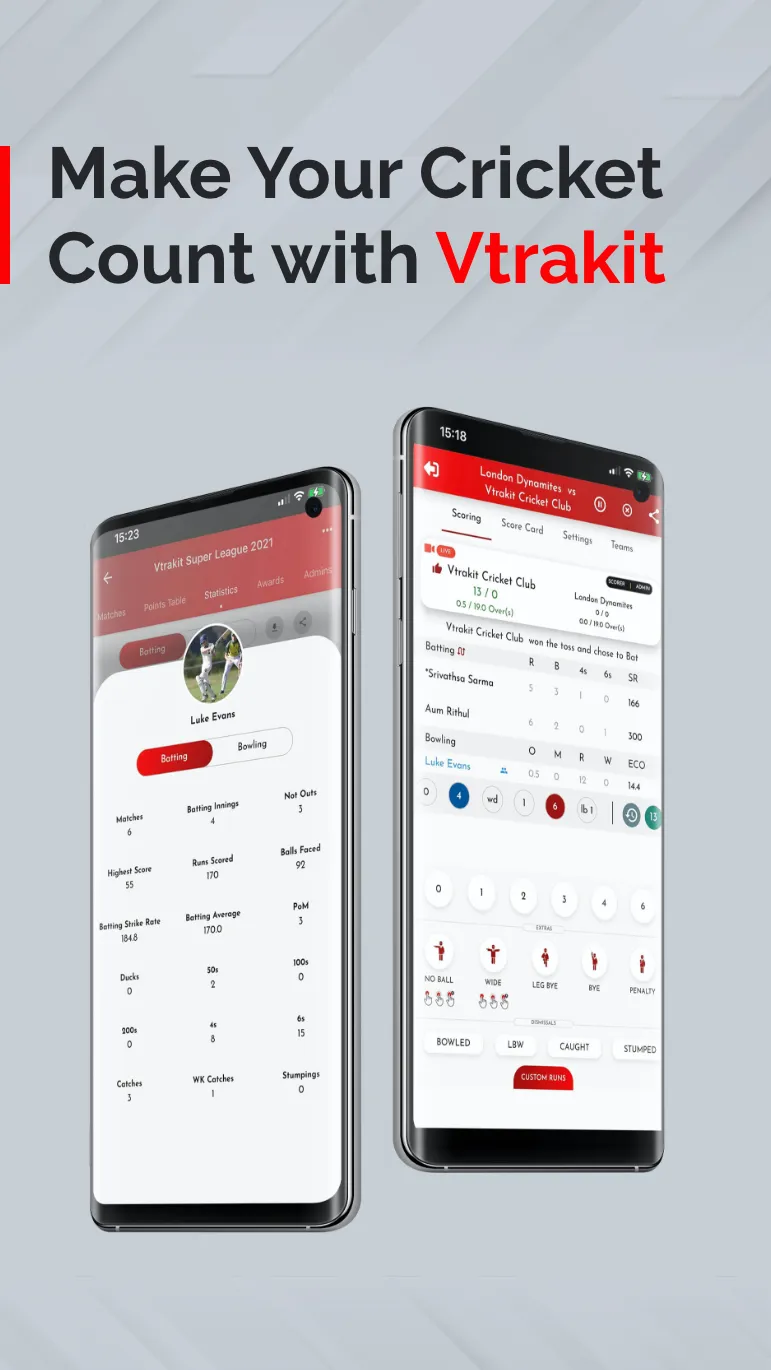 Cricket Scoring App by Vtrakit | Indus Appstore | Screenshot