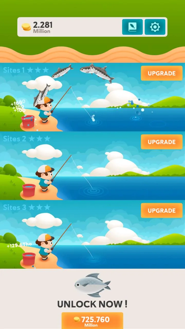 Idle fishing inc. | Indus Appstore | Screenshot