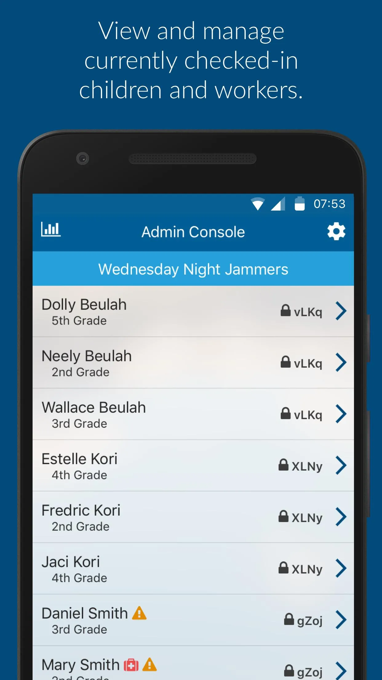 KidCheck Admin Console | Indus Appstore | Screenshot