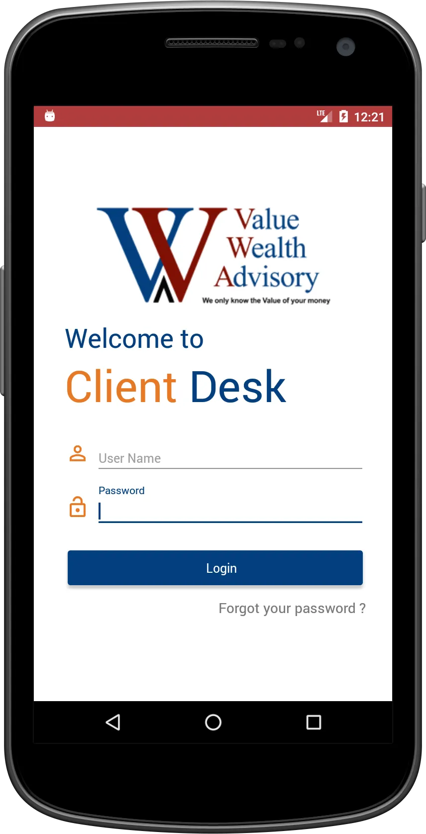 Value Wealth Client Desk | Indus Appstore | Screenshot