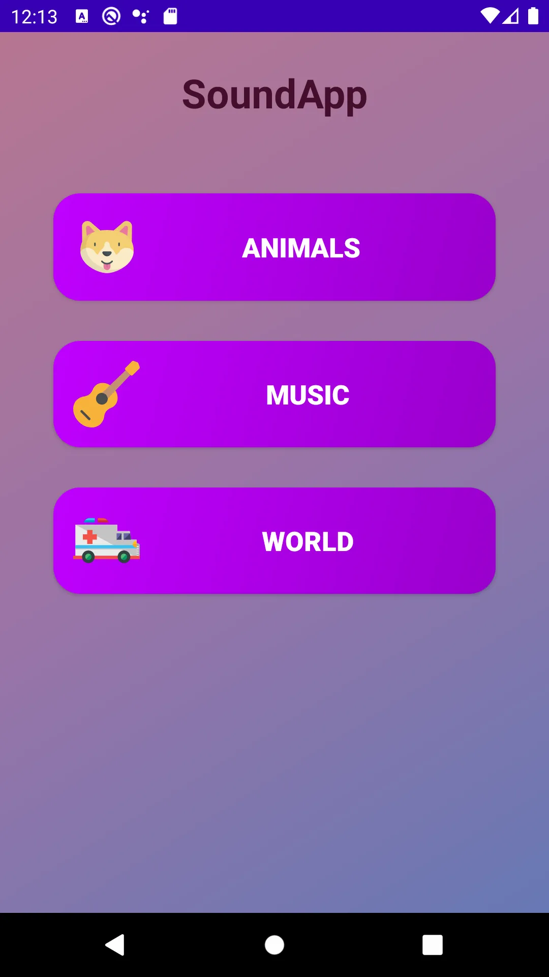 Animal sounds, music buttons | Indus Appstore | Screenshot