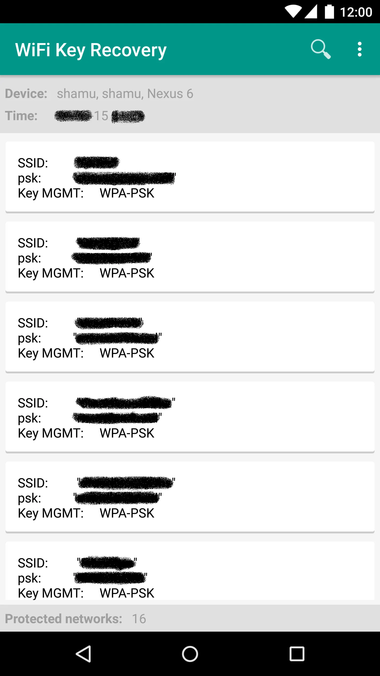 [ROOT] Wifi key recovery | Indus Appstore | Screenshot