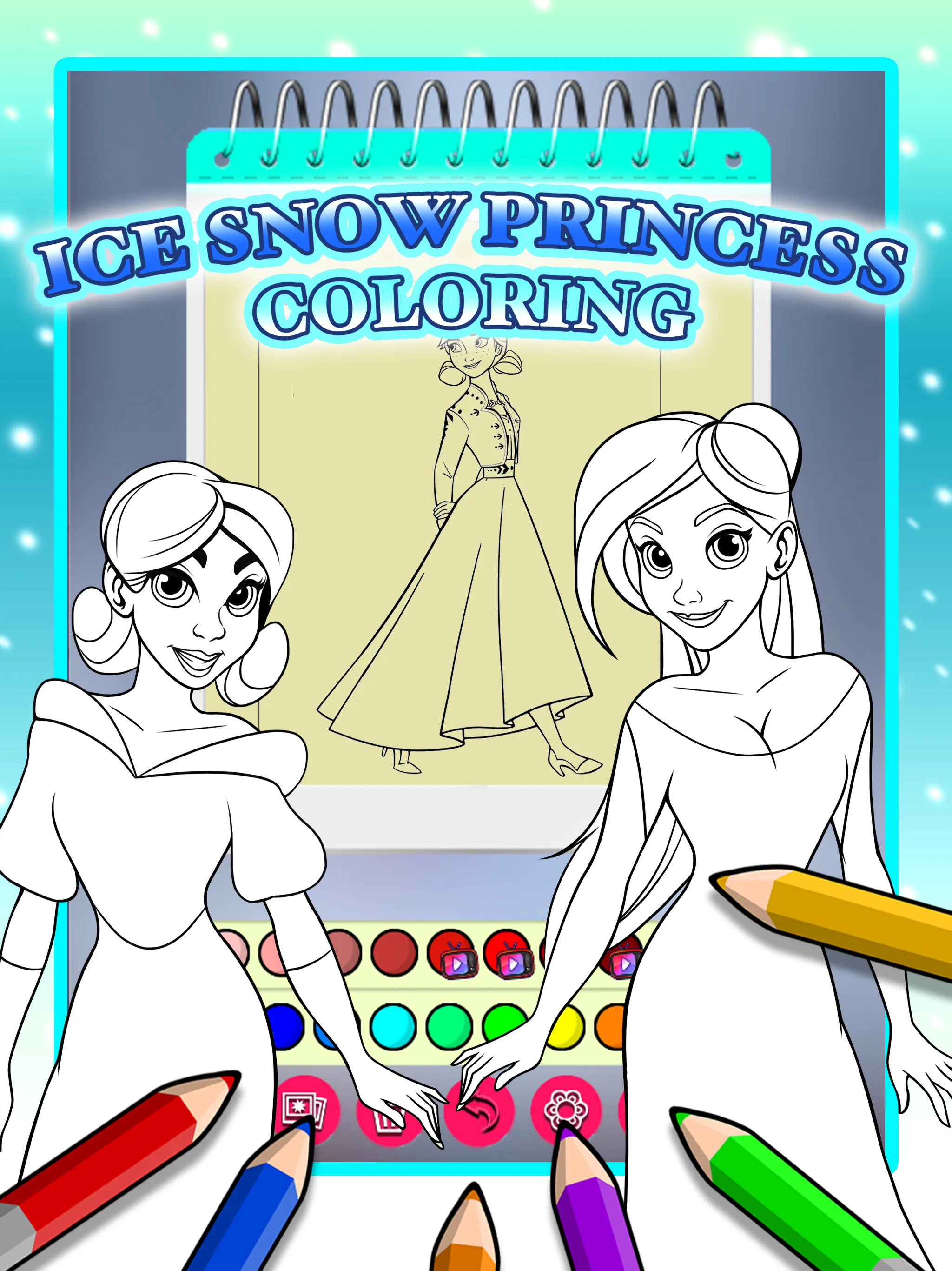 Ice Princess Coloring Pages | Indus Appstore | Screenshot