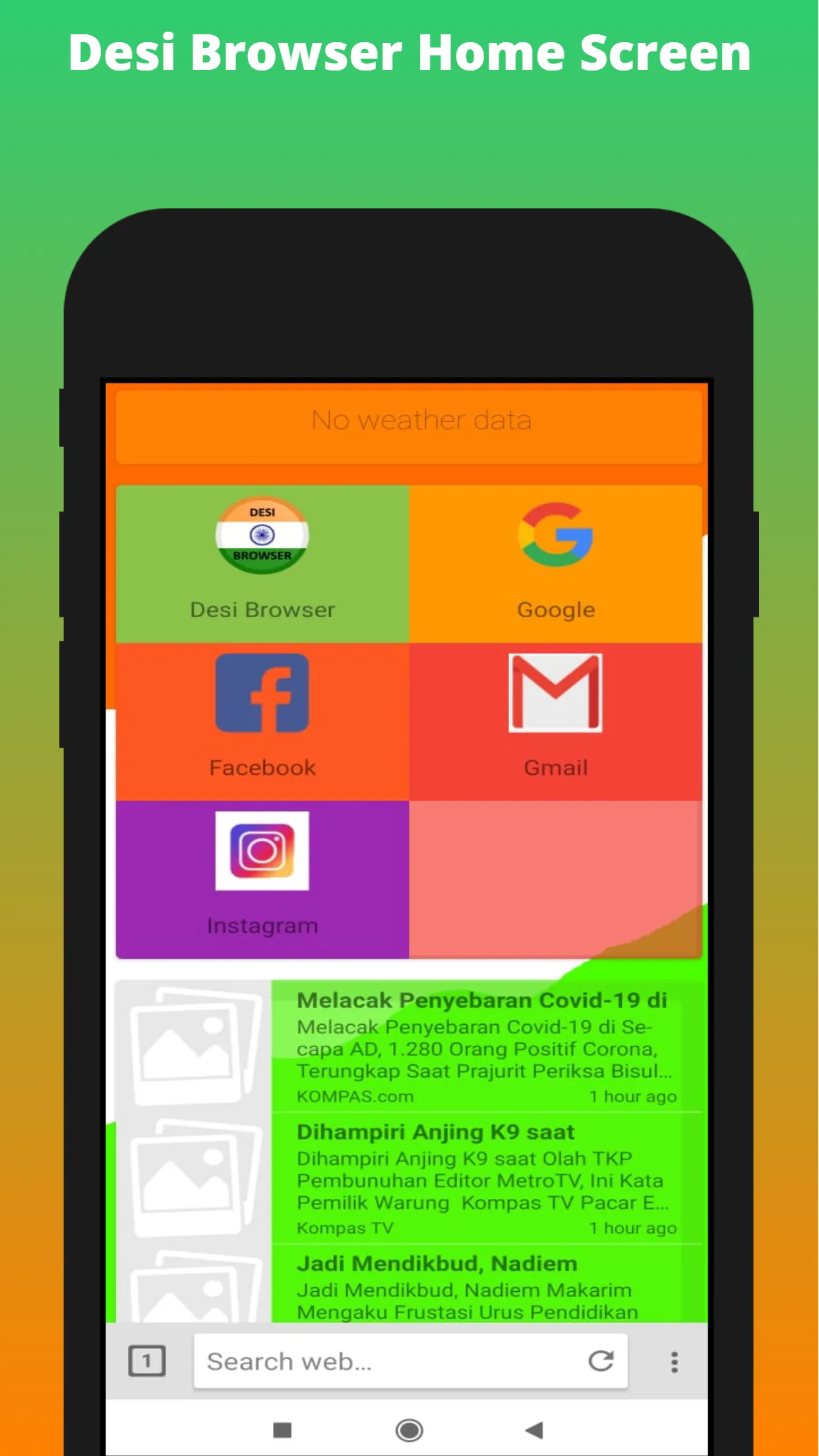 Desi Browser | Indus Appstore | Screenshot