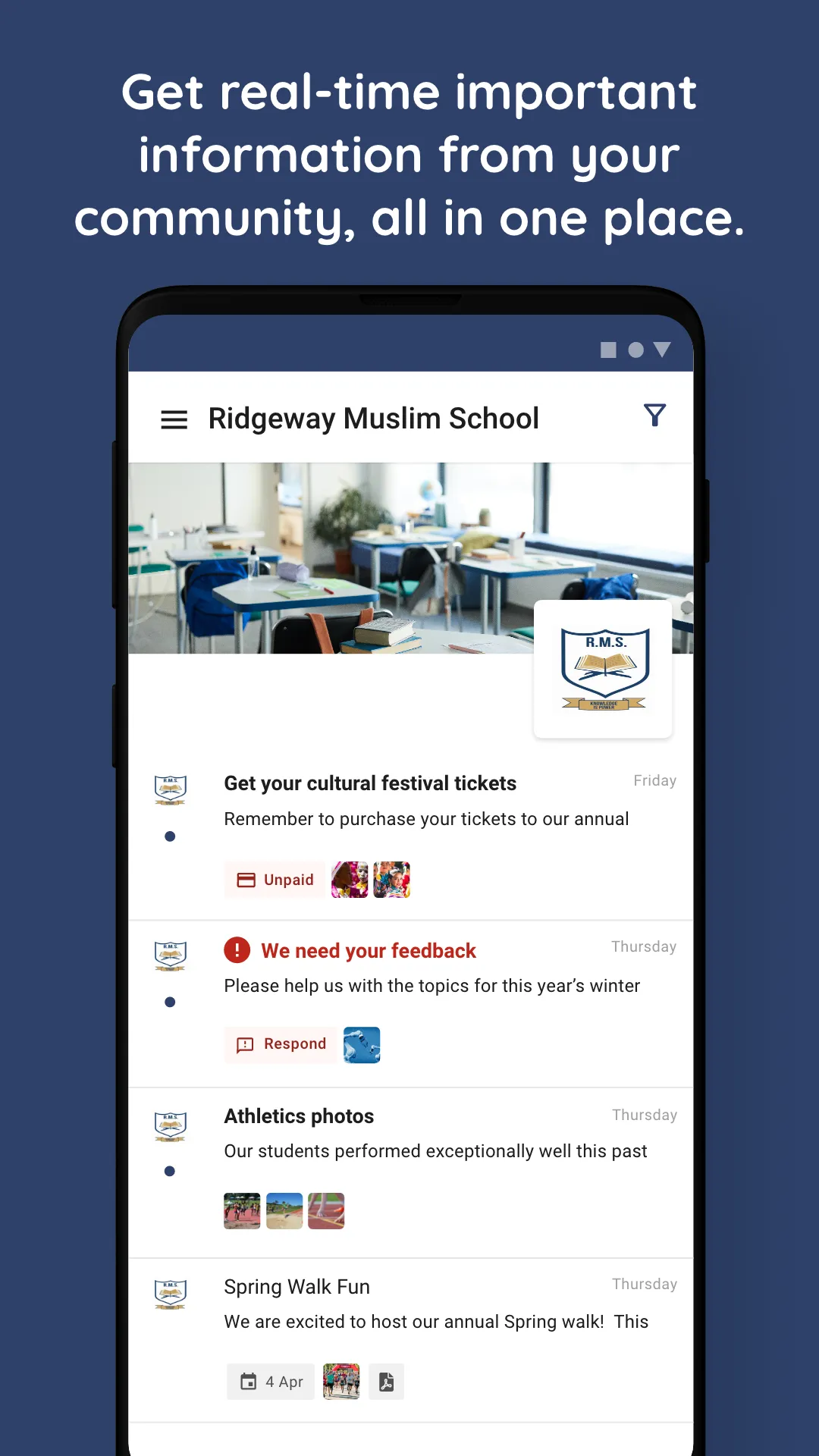 Ridgeway Muslim School | Indus Appstore | Screenshot