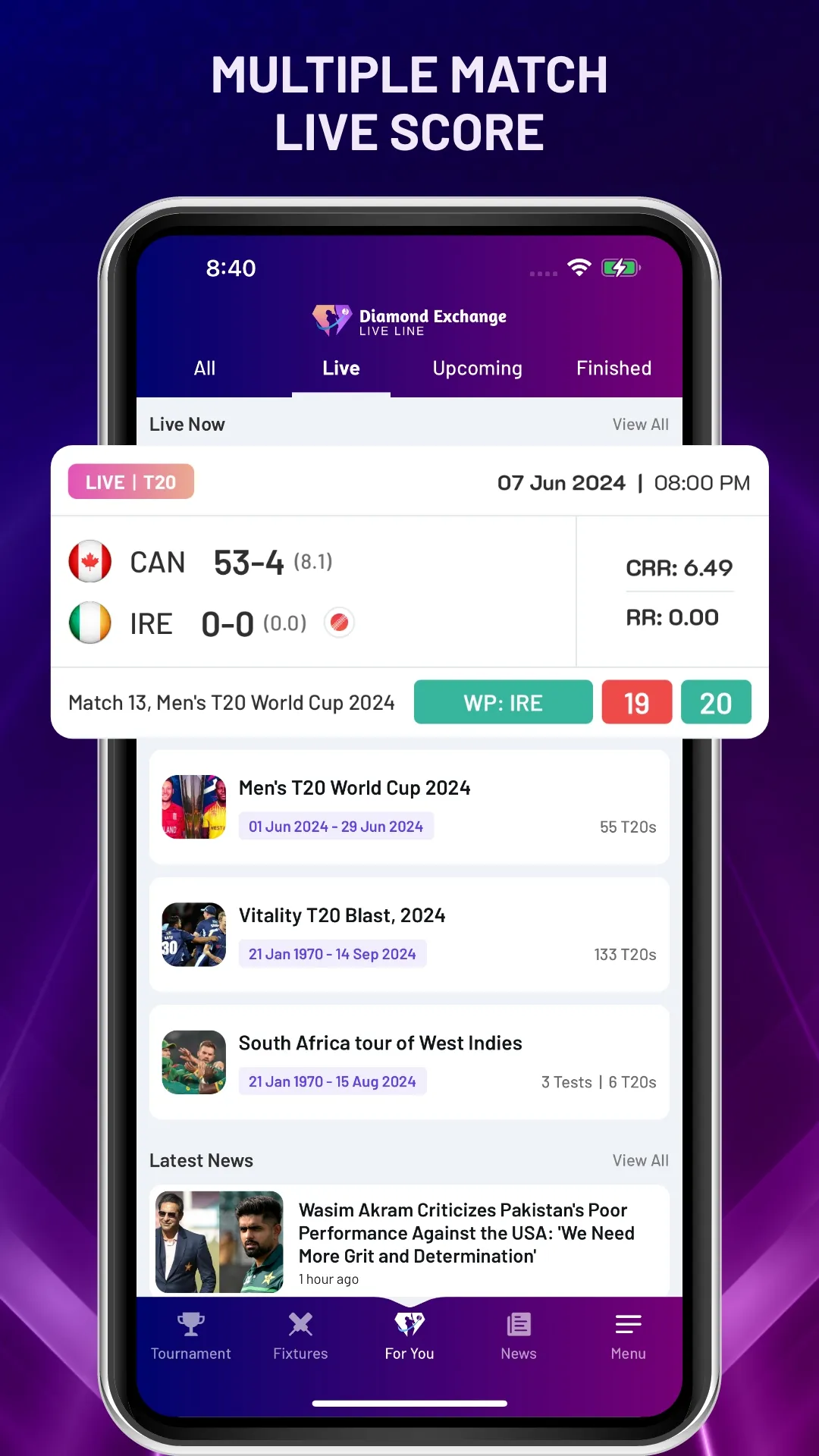 Diamond Exchange Cricket Line | Indus Appstore | Screenshot