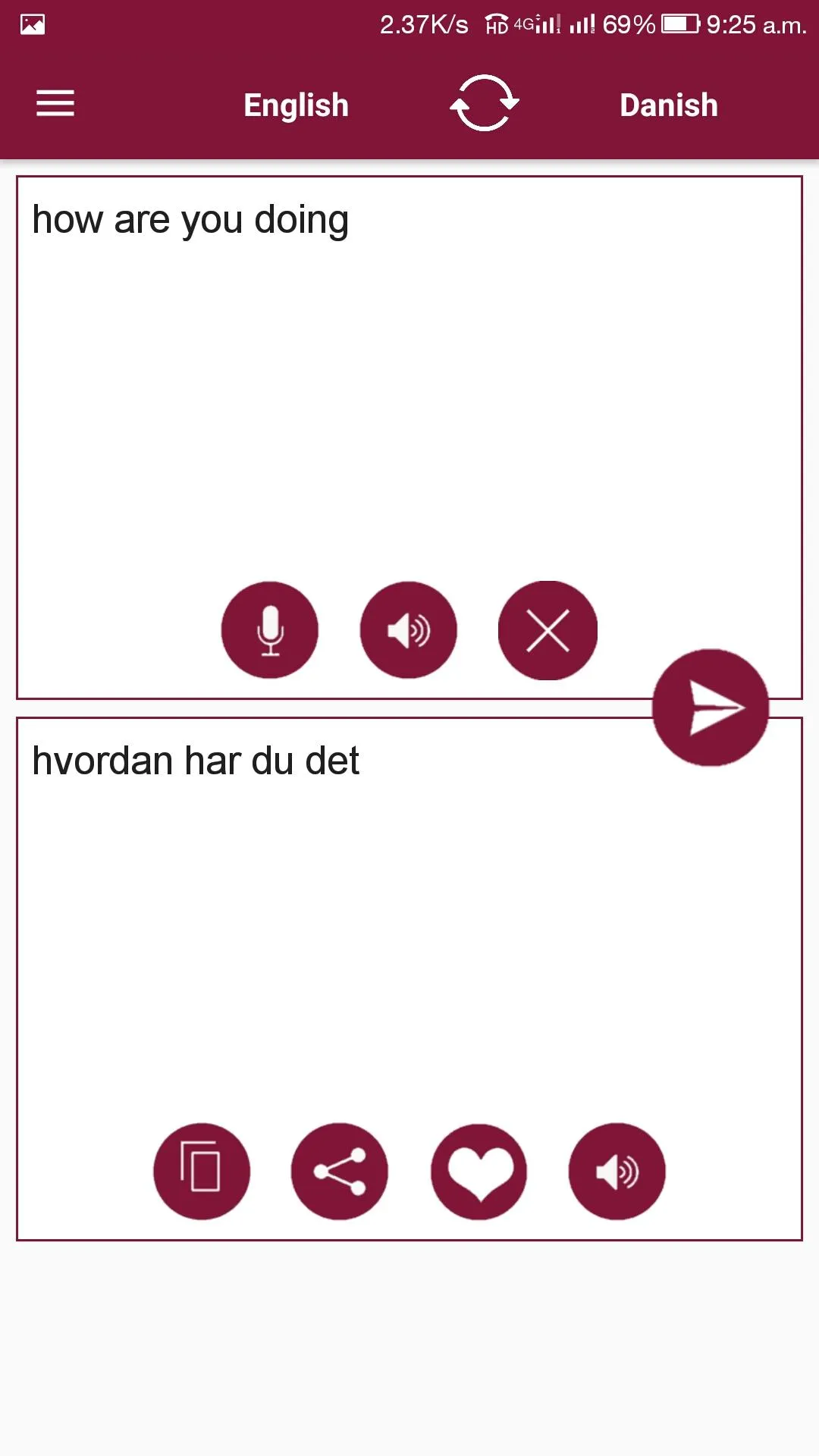 Danish - English Translator | Indus Appstore | Screenshot