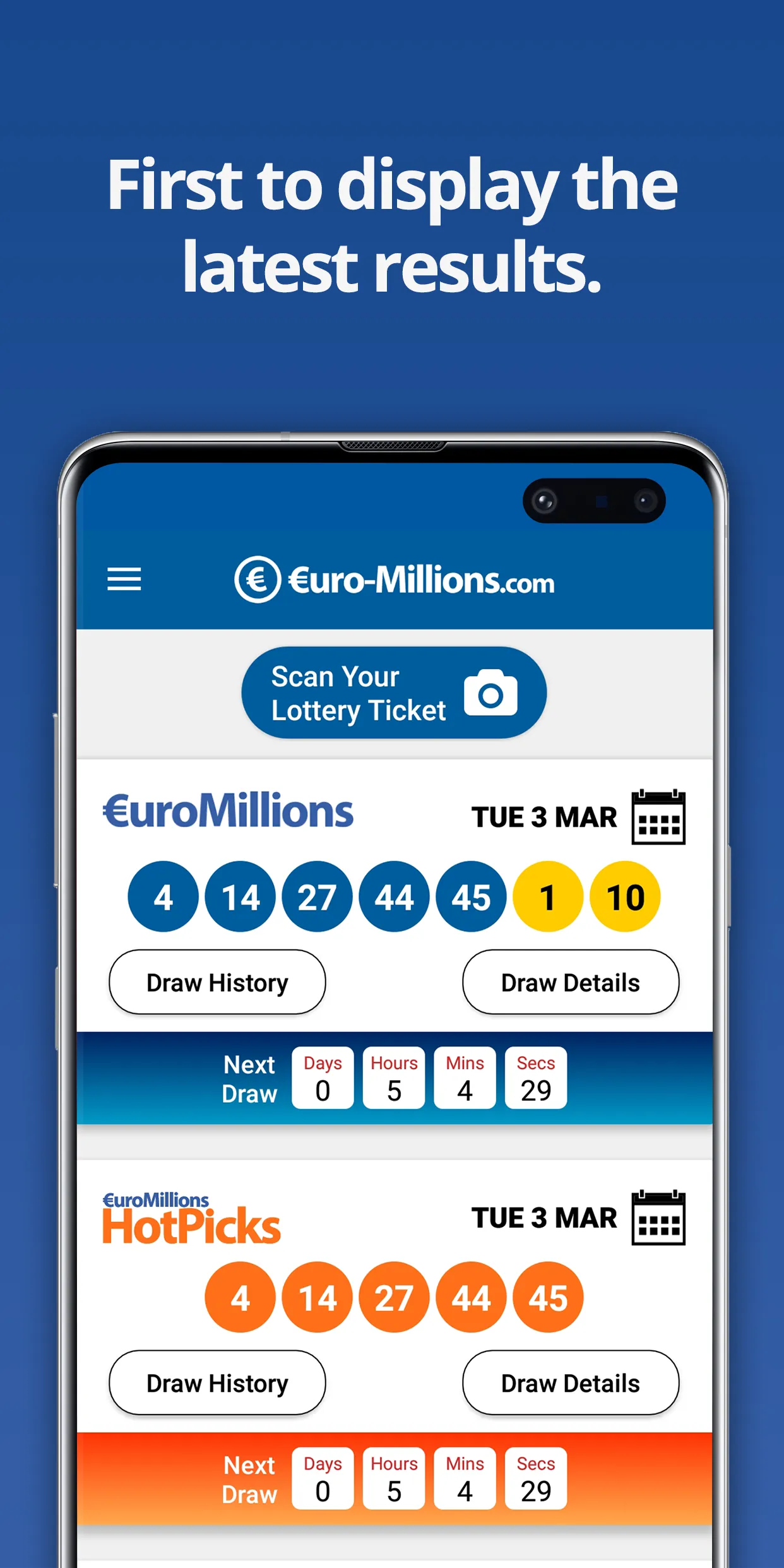 EuroMillions | Indus Appstore | Screenshot