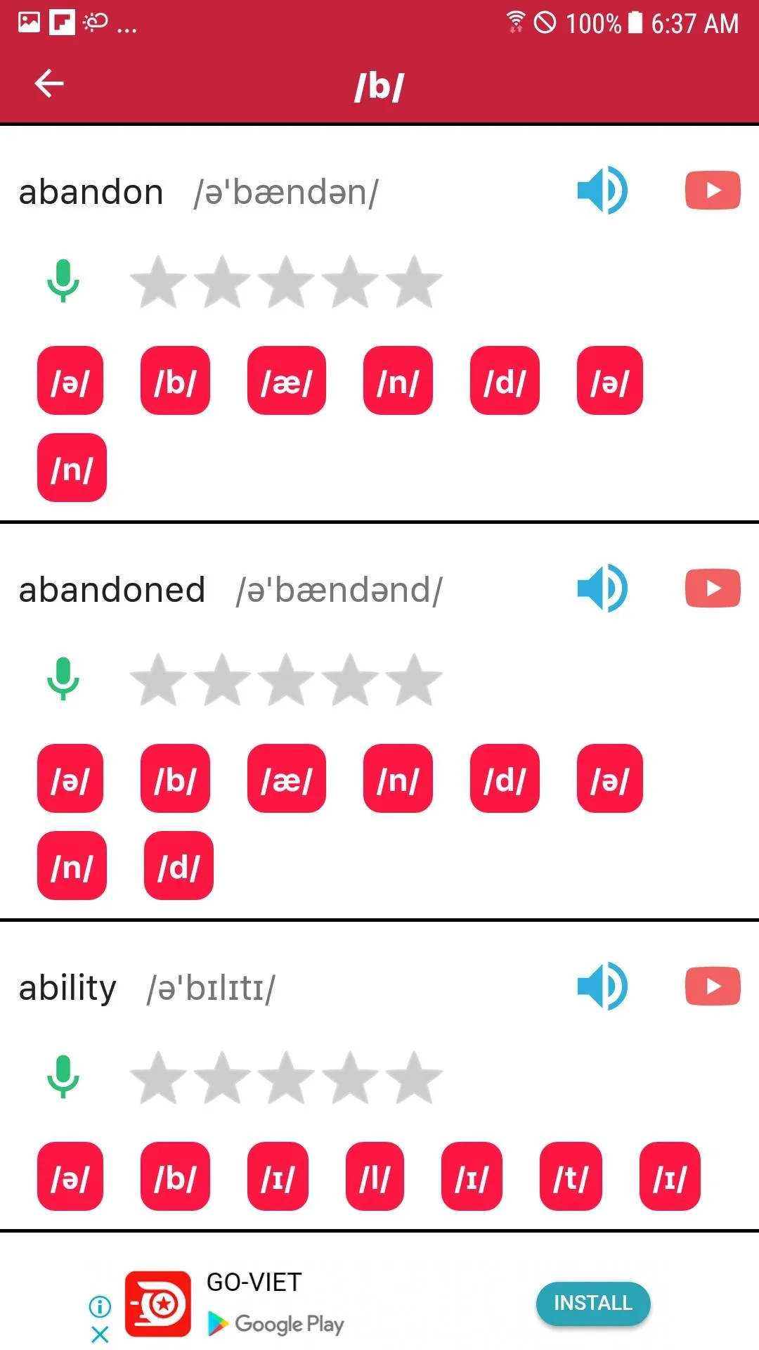 English Pronunciation | Indus Appstore | Screenshot