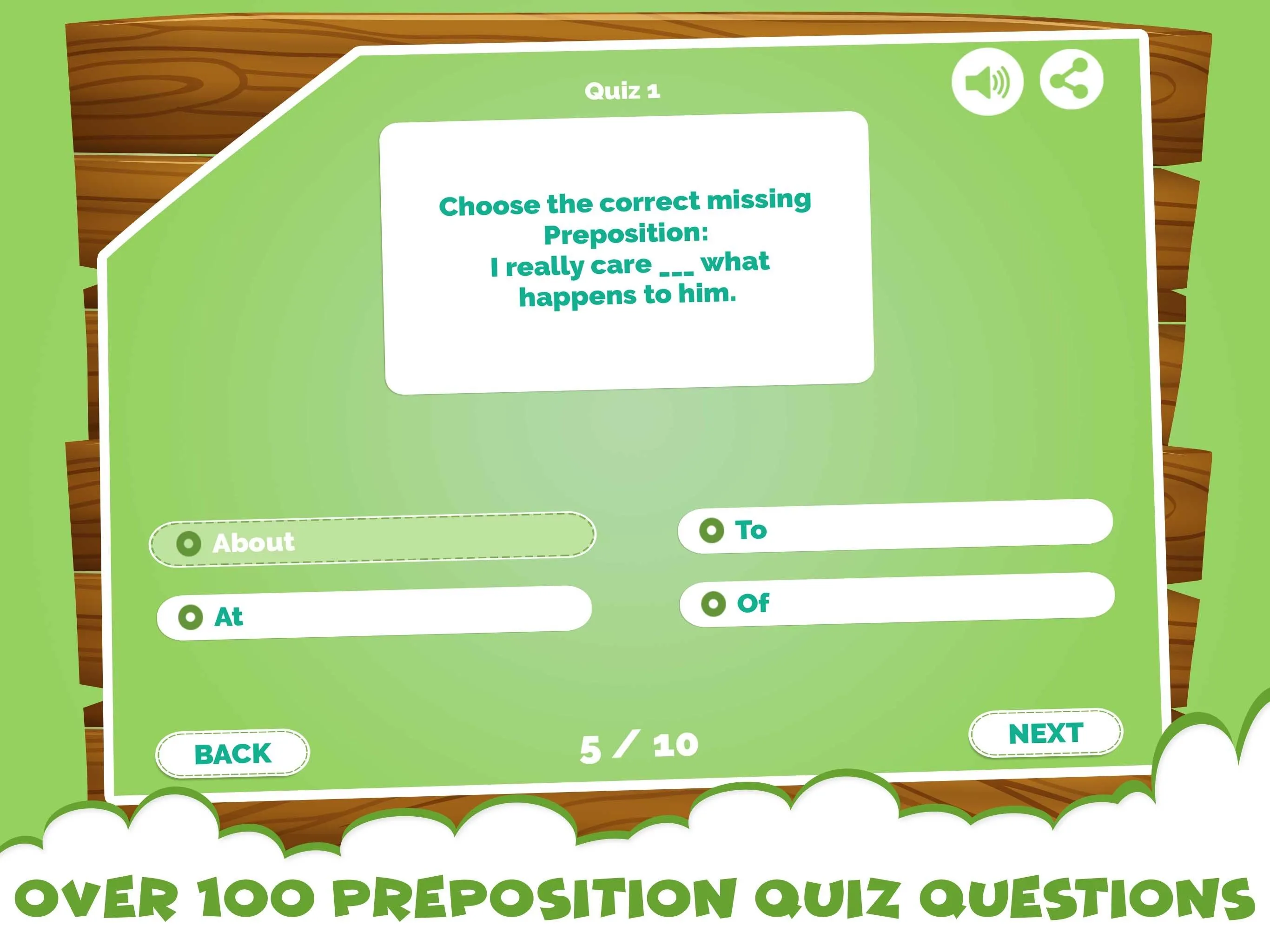 Learning Prepositions Quiz App | Indus Appstore | Screenshot