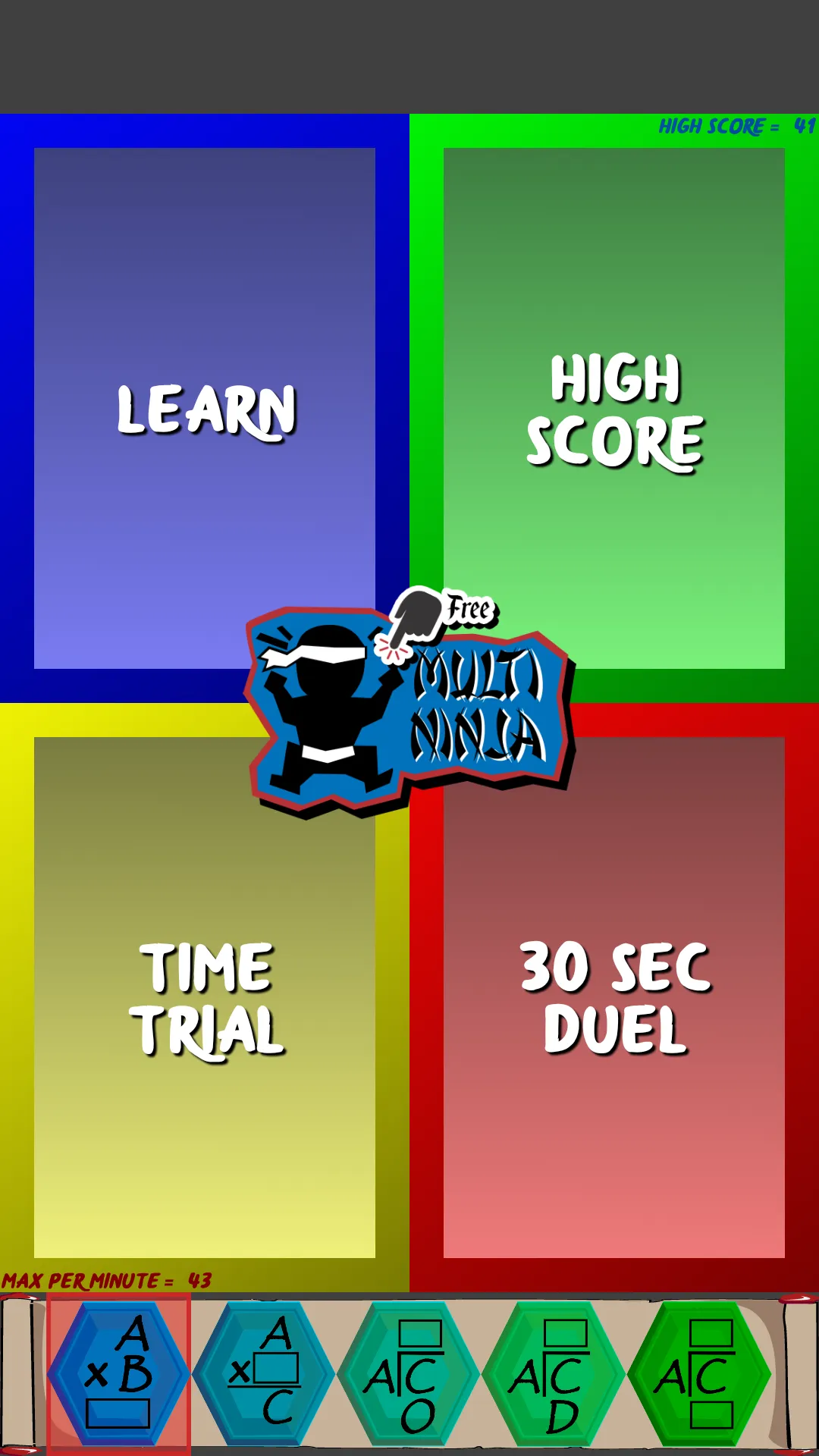 Multiplication Ninja | Indus Appstore | Screenshot