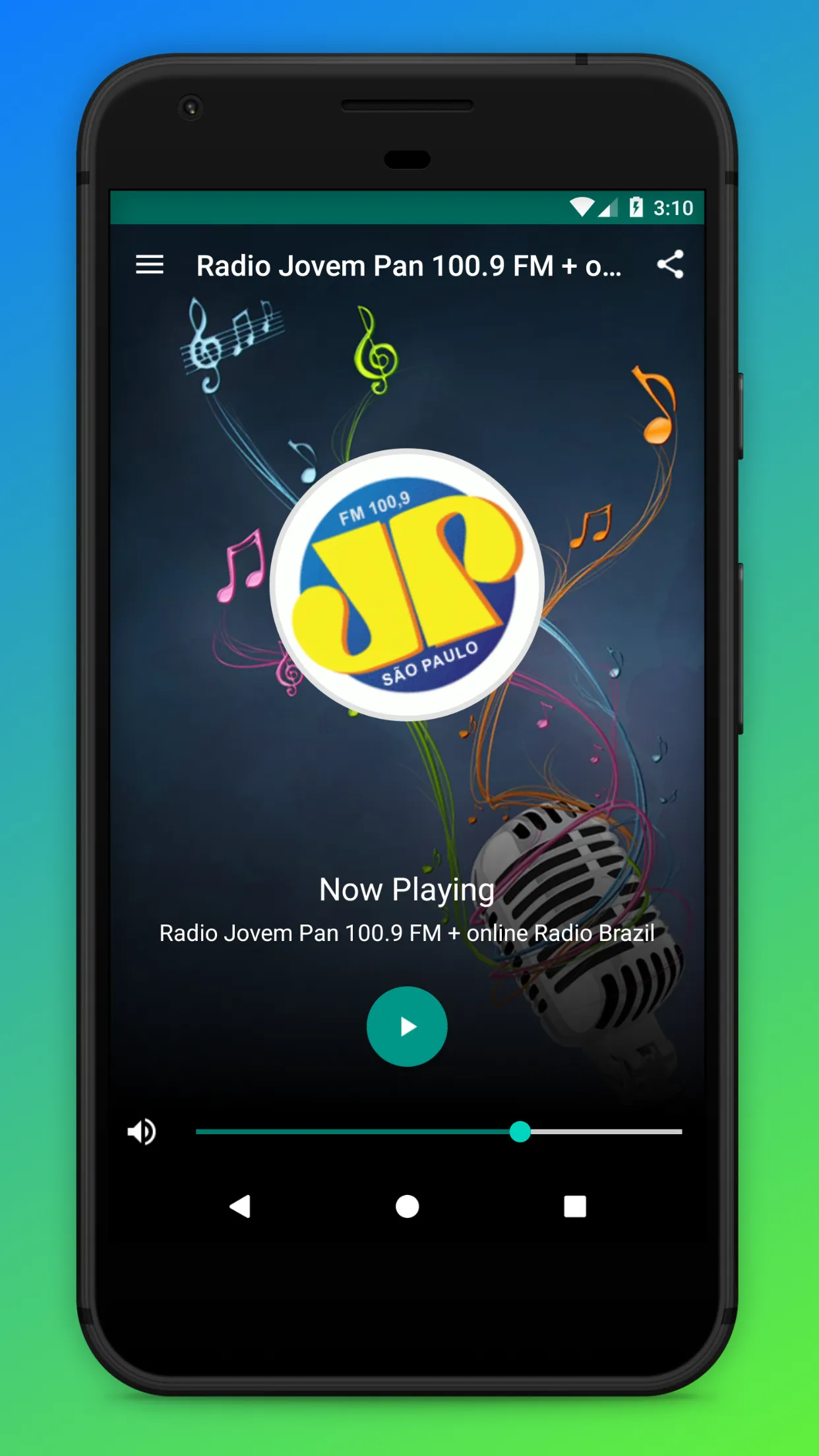 Radio Jovem Pan 100.9 SP FM | Indus Appstore | Screenshot