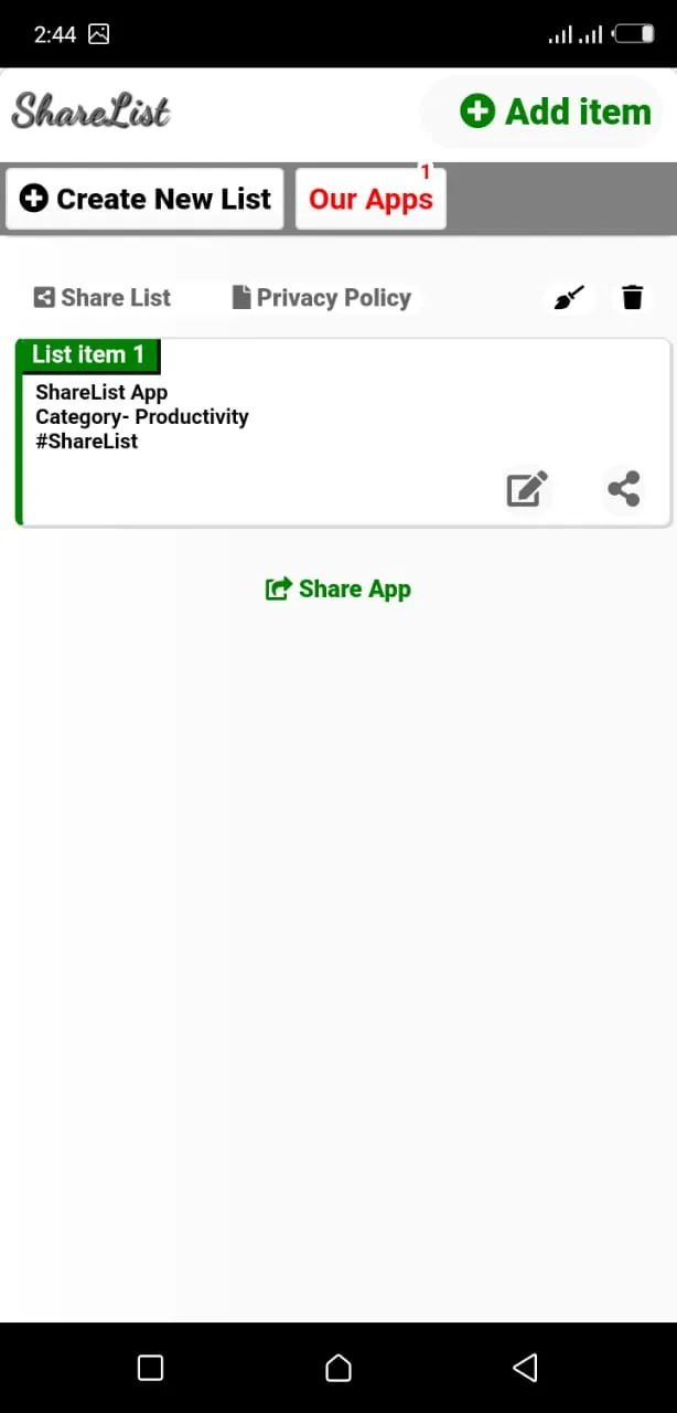 ShareList App (Offline) | Indus Appstore | Screenshot