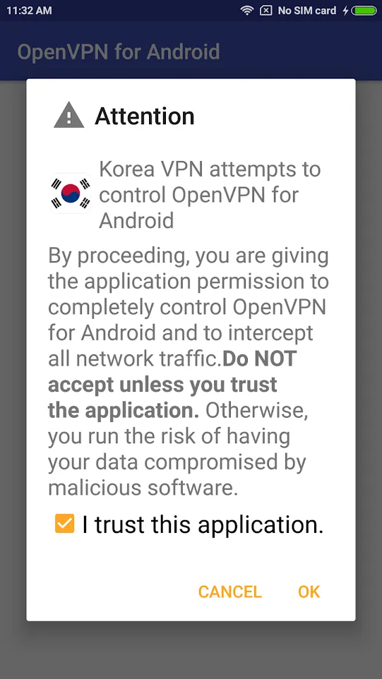 Korea VPN - Plugin for OpenVPN | Indus Appstore | Screenshot