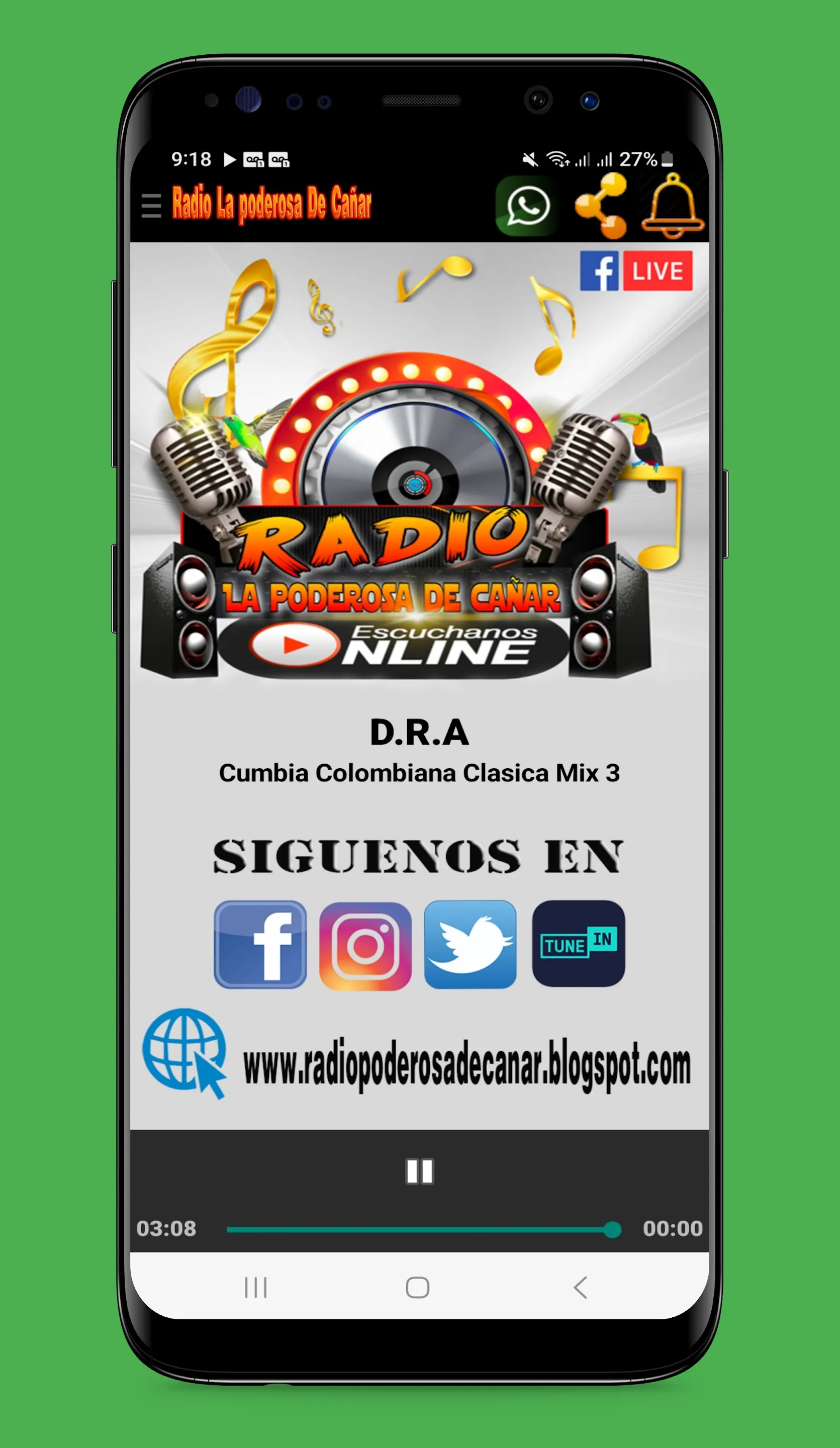 Radio La Poderosa de Cañar | Indus Appstore | Screenshot