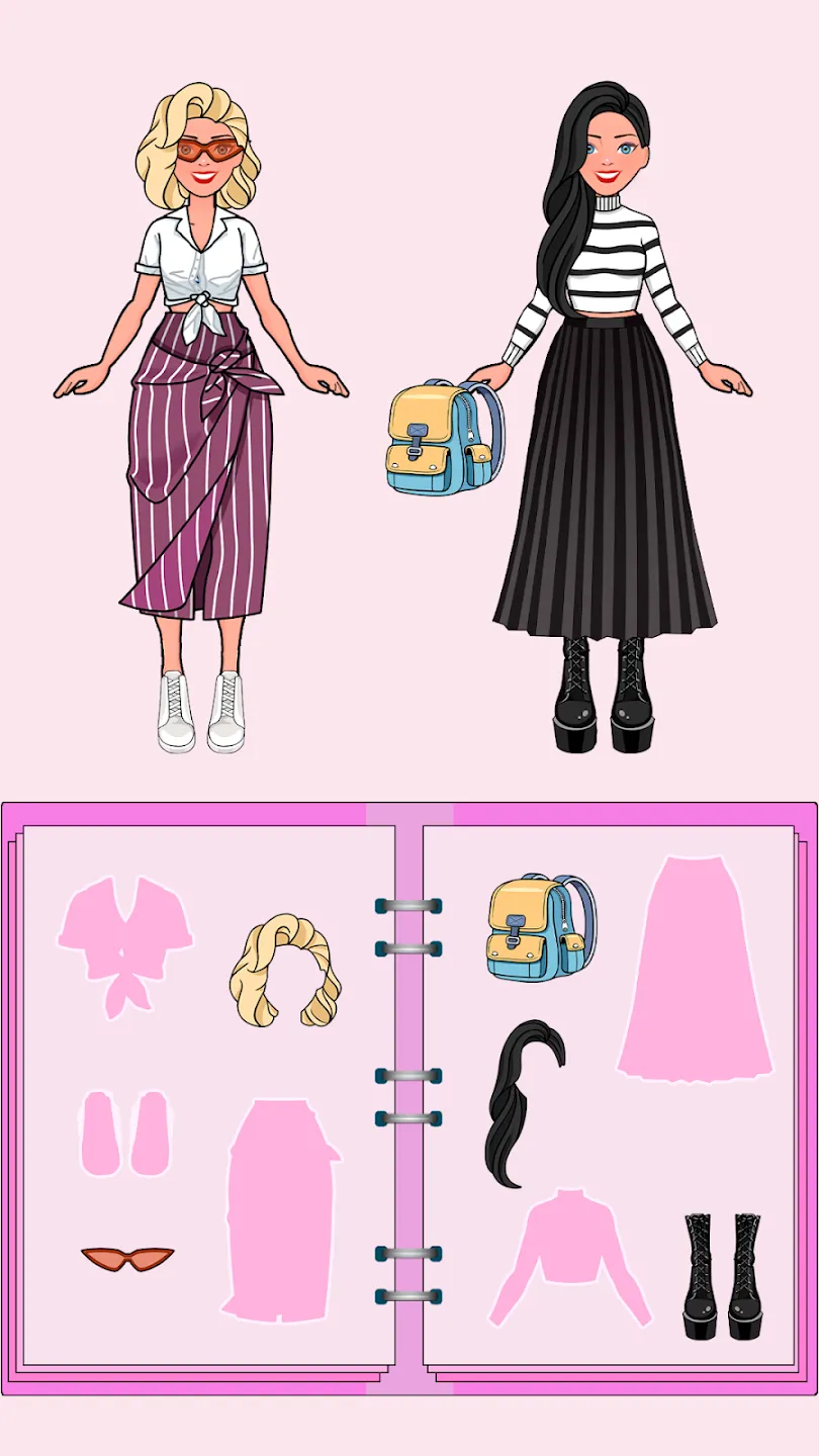 DIY Paper Diary Doll Dress Up | Indus Appstore | Screenshot