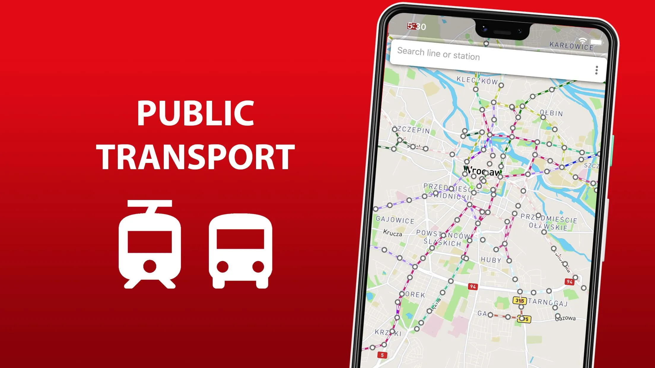 City Transport Map Wroclaw | Indus Appstore | Screenshot