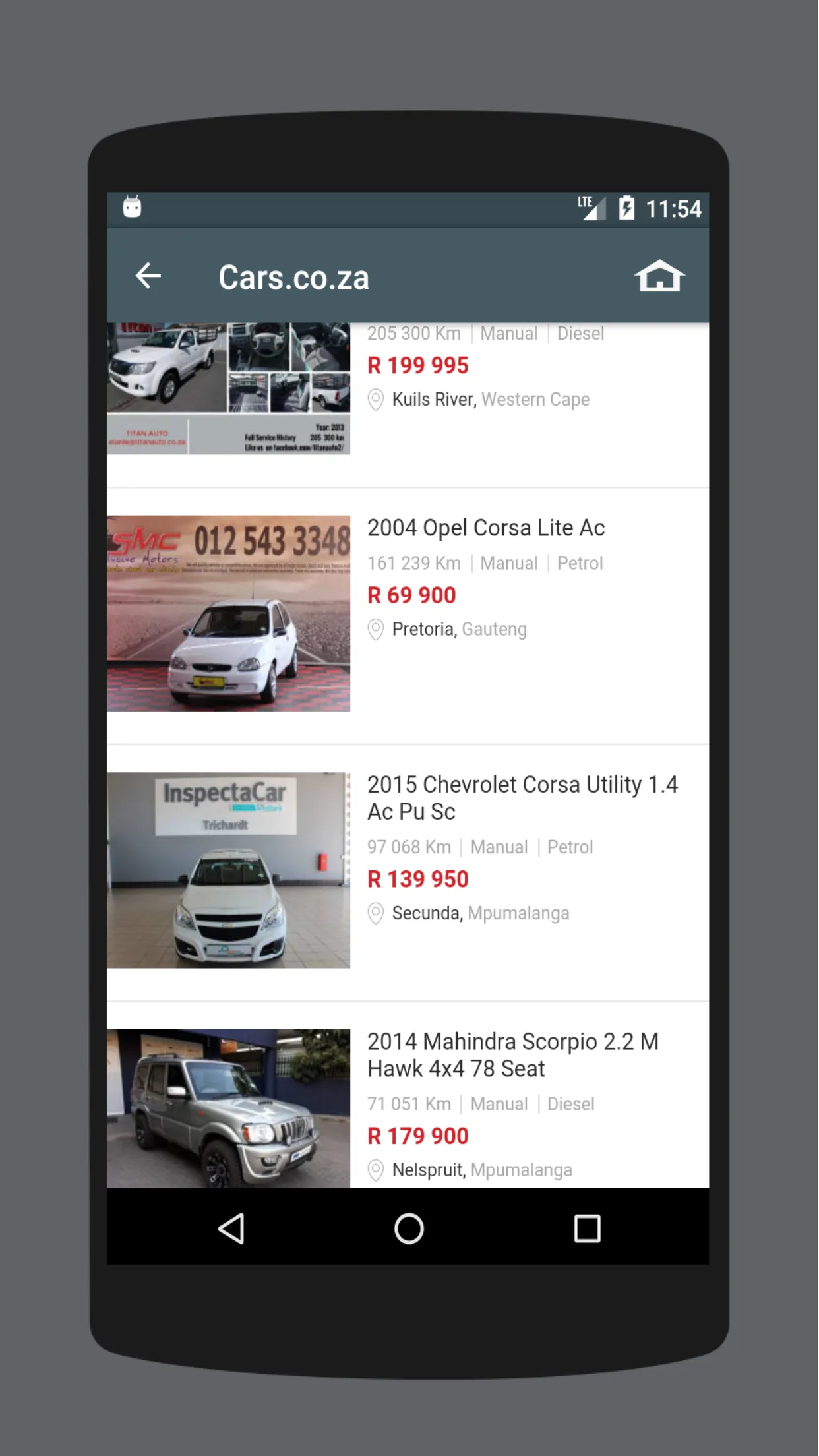 Used Cars South Africa | Indus Appstore | Screenshot