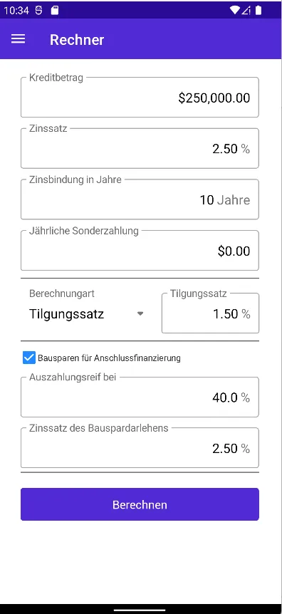 RealEstateCalc - financials | Indus Appstore | Screenshot