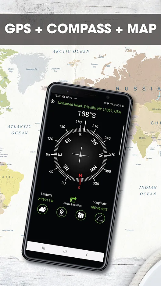 Digital Compass for Android | Indus Appstore | Screenshot