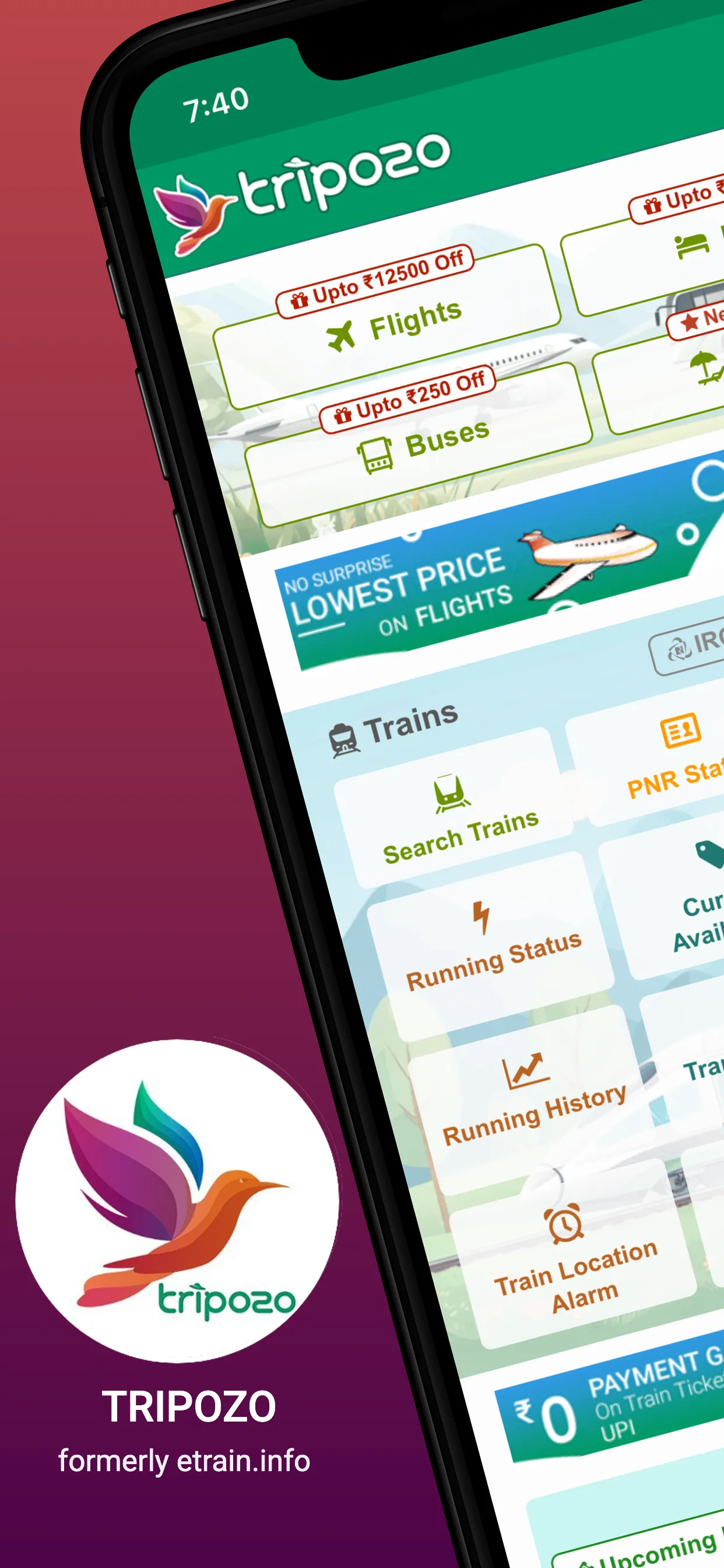 Tripozo: Train Flight & Travel | Indus Appstore | Screenshot