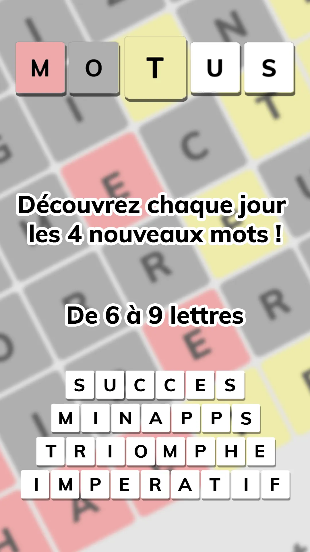 MOTUS - 1 Jour 4 Mots | Indus Appstore | Screenshot