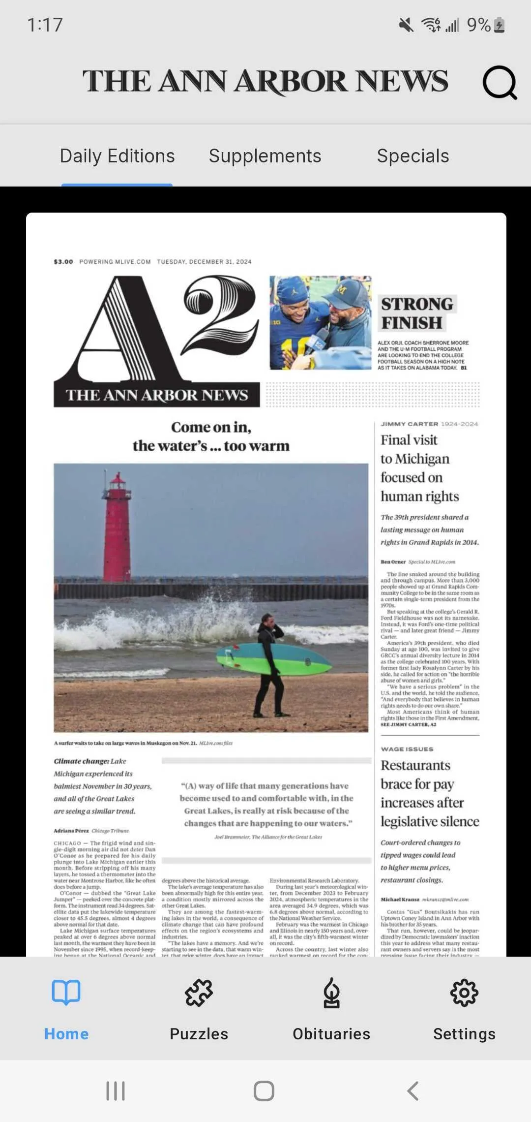 Ann Arbor News | Indus Appstore | Screenshot