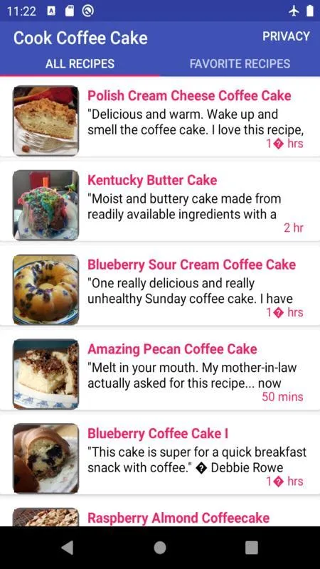 cook coffee cake | Indus Appstore | Screenshot