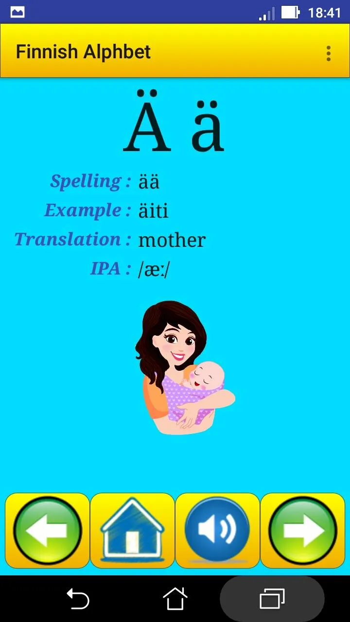 Finnish alphabet for students | Indus Appstore | Screenshot