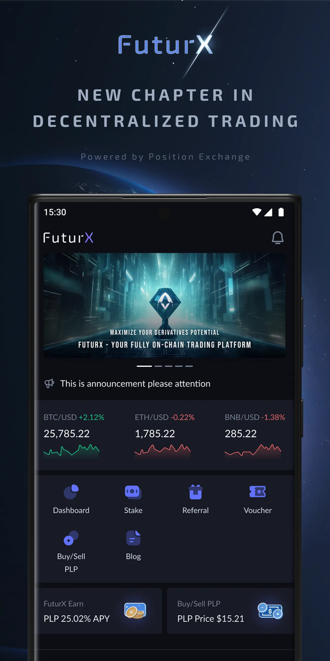 FuturX - On-Chain Futures | Indus Appstore | Screenshot